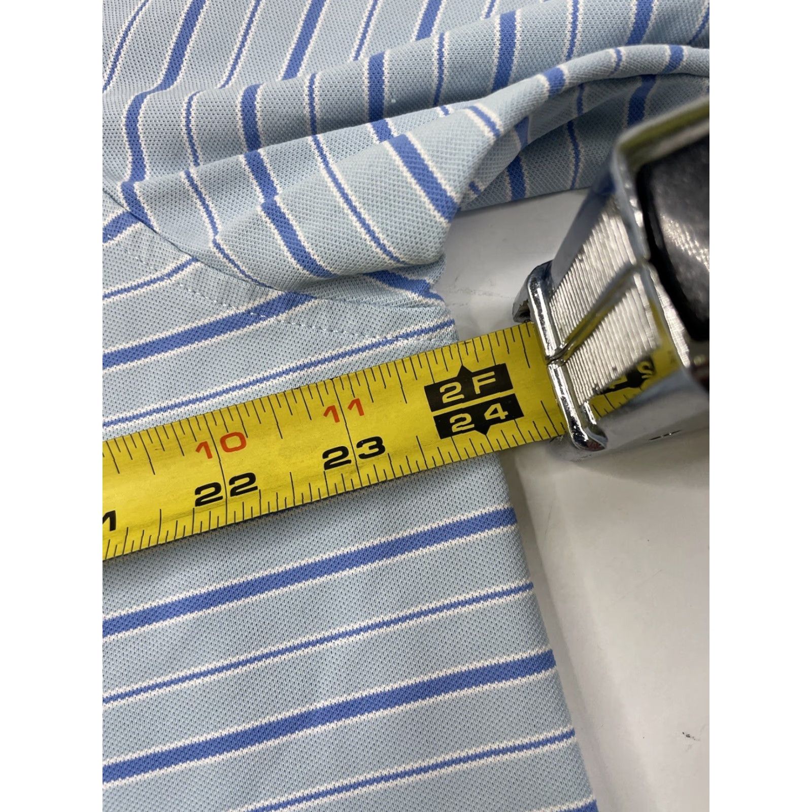 Peter Millar Peter Millar Summer Comfort Golf Polo Shirt Striped Men Large L Blue Polo Shirt Men Summer Comfort Golf Peter Millar Size US L / EU 52-54 / 3 - 5 Thumbnail