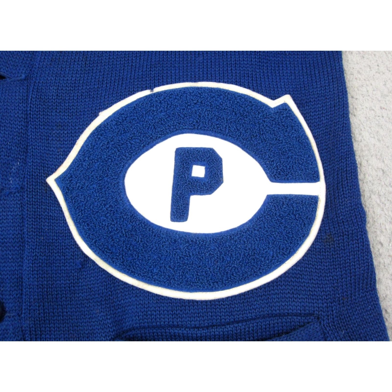 Vintage VINTAGE Dehen Mens Cardigan Sweater Wool 40 Blue Logo Button Knit 80s 90s Casual Mens Size US L / EU 52-54 / 3 - 3 Thumbnail