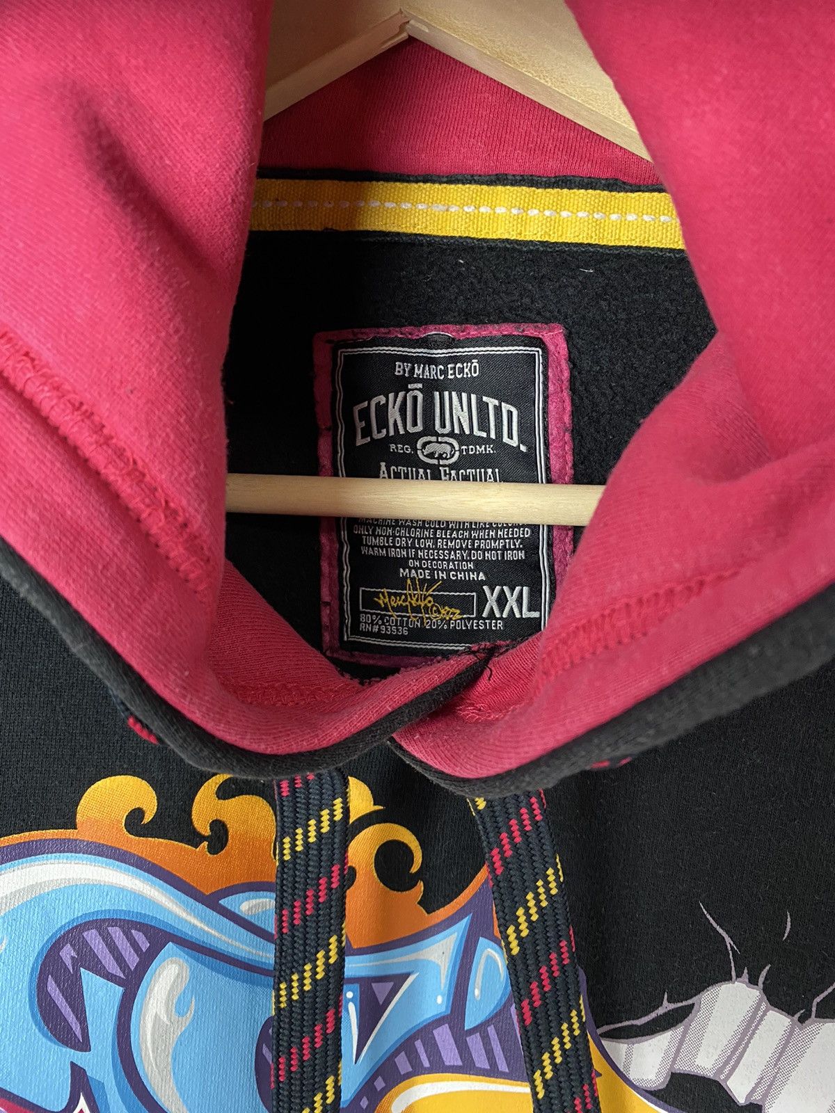 Other Vintage Ecko Unltd Y2K 2000's Black Big Logo Graffiti Size US XXL / EU 58 / 5 - 5 Thumbnail