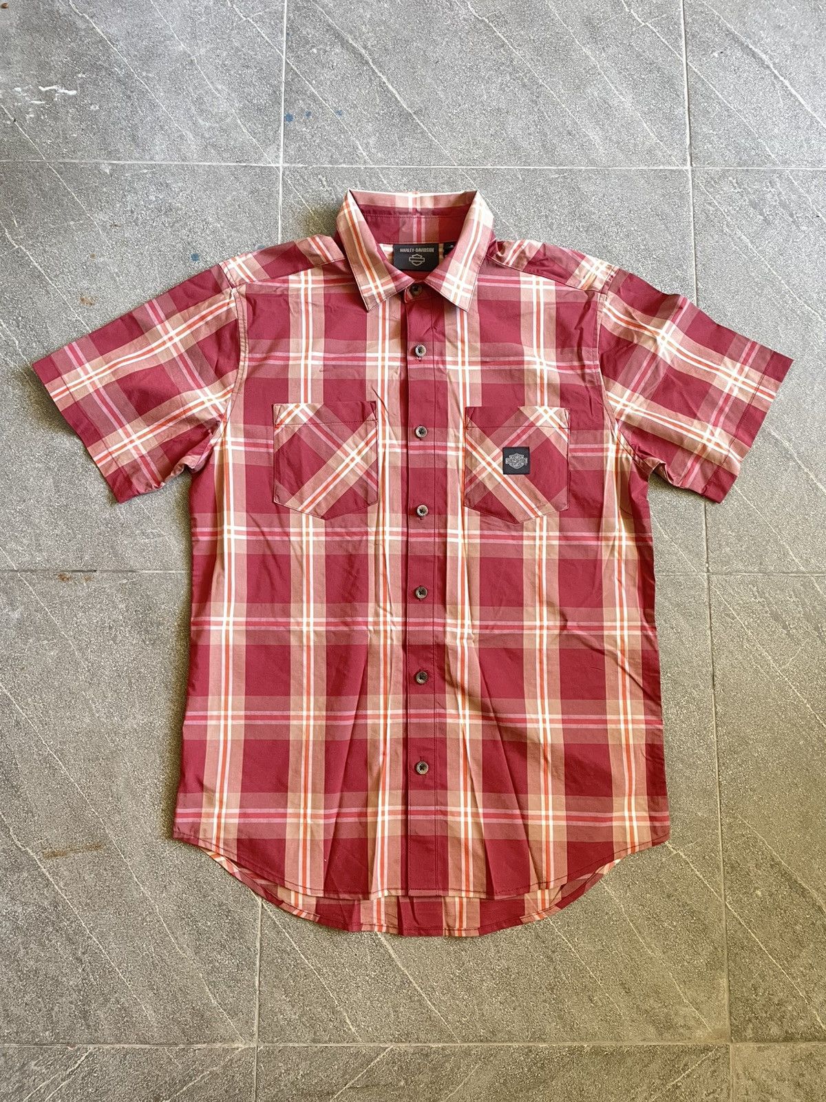 Harley Davidson Harley Davidson Shirt Woven Red Plaid Original HD Museum Size US M / EU 48-50 / 2 - 1 Thumbnail