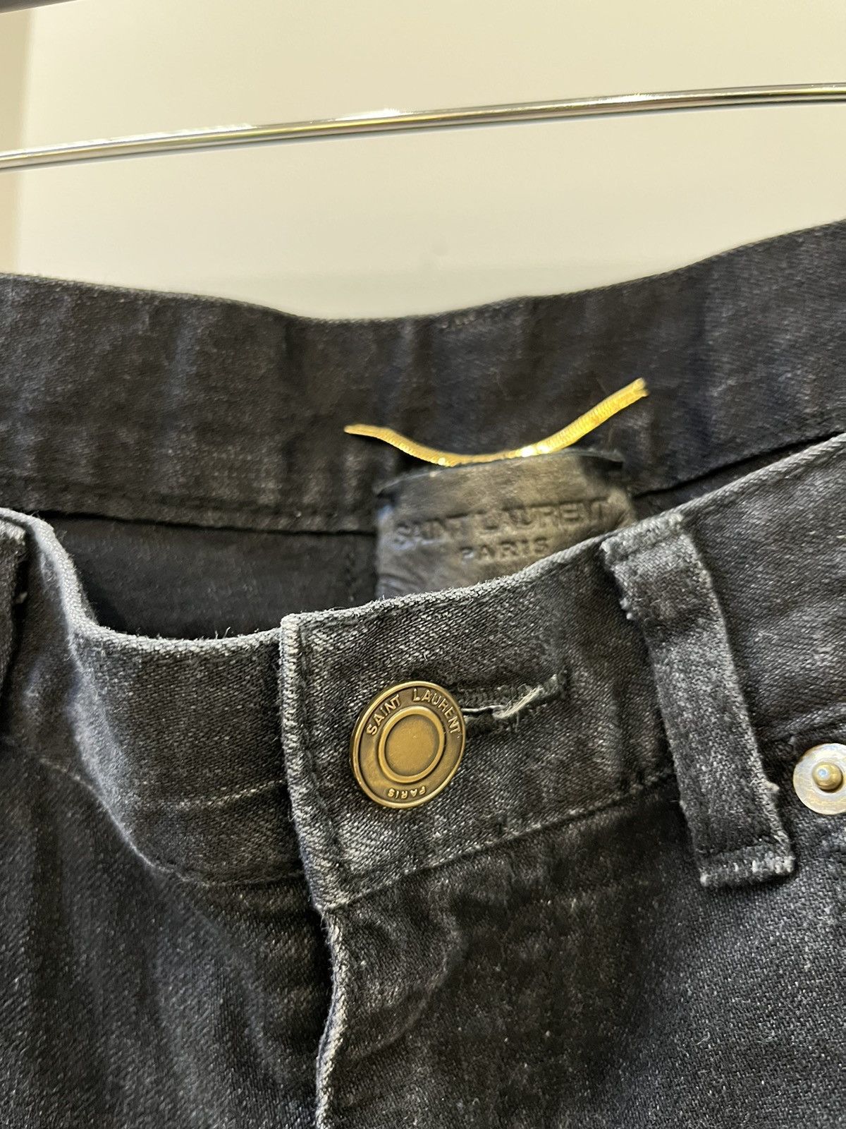 Saint Laurent Paris Saint Laurent Paris D01 Black Denim Size 30" / US 8 / IT 44 - 5 Thumbnail