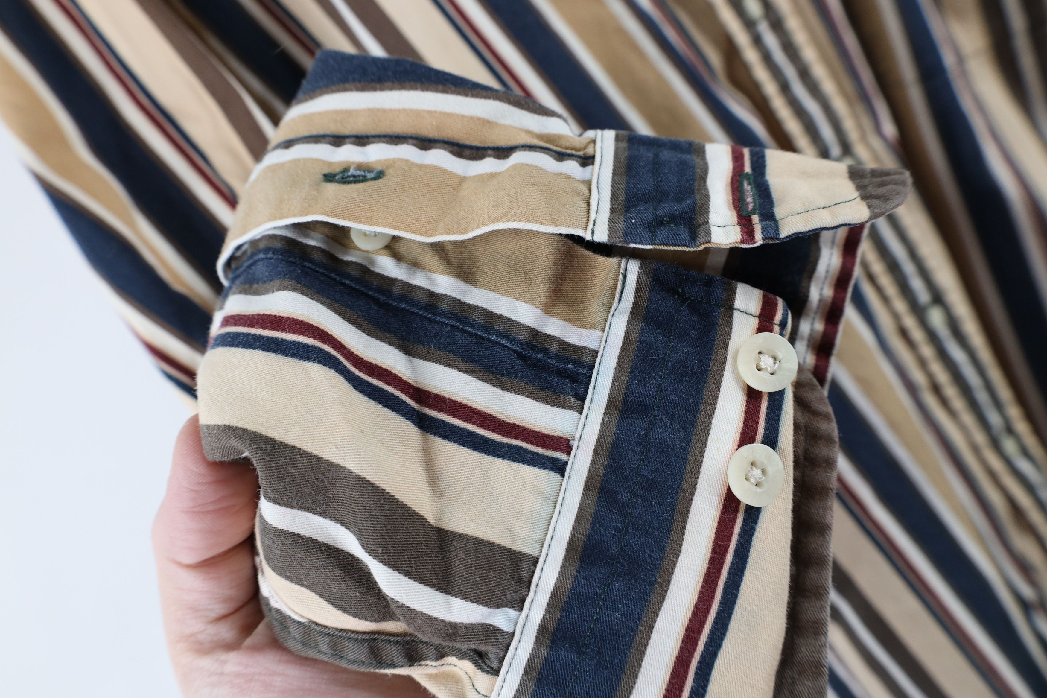 Vintage Vintage 90s Streetwear Striped Collared Button Down Shirt Size US XL / EU 56 / 4 - 9 Thumbnail