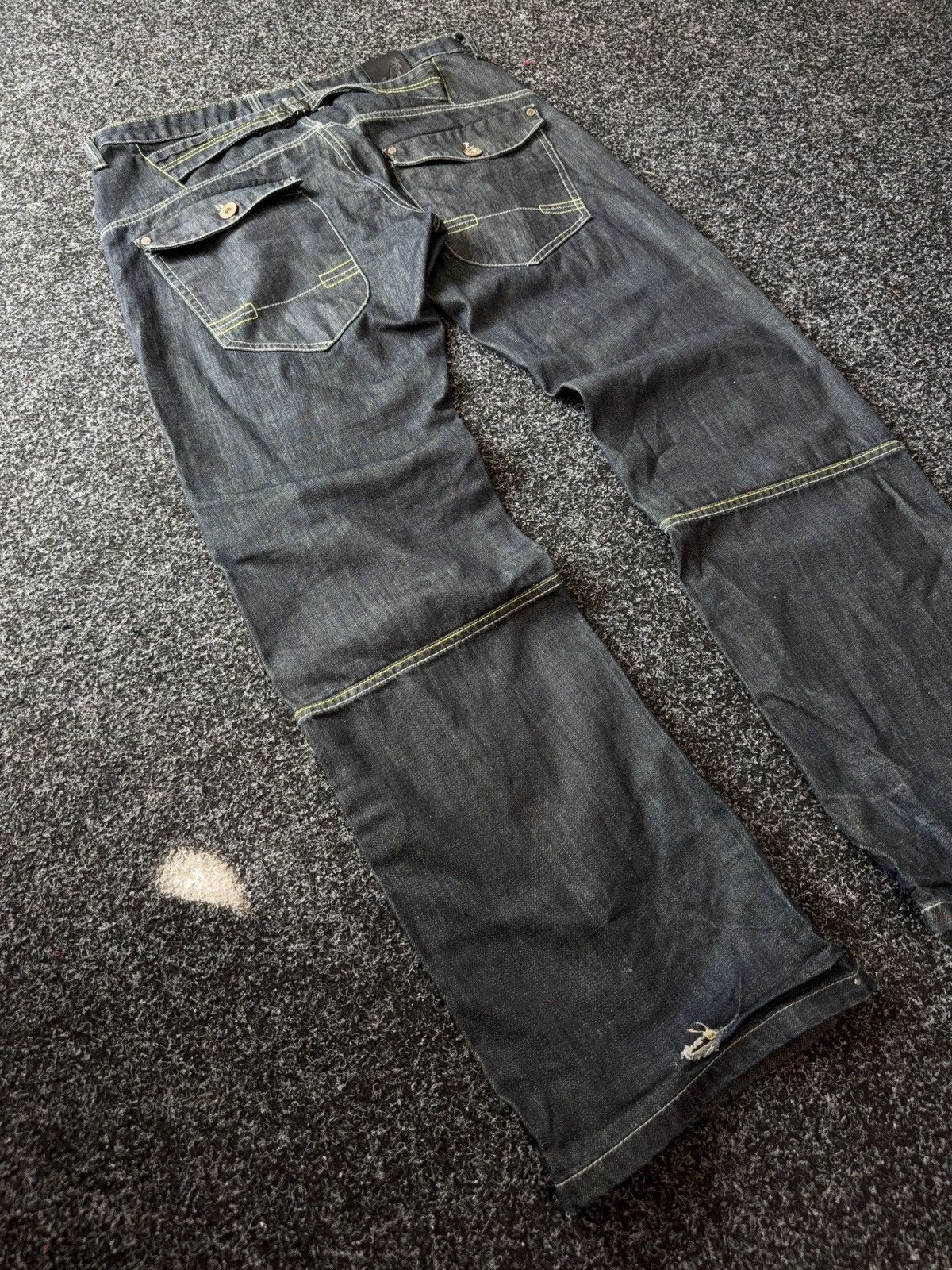 Kangol Vintage 90s Retro Y2K Baggy Kangol Denim pants Jeans Size US 34 / EU 50 - 10 Thumbnail