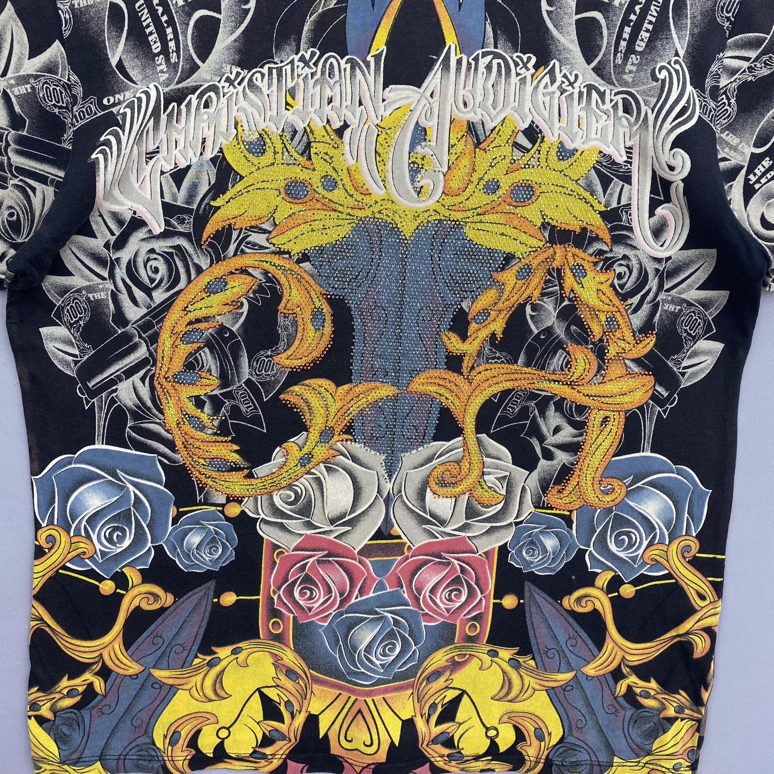 Christian Audigier Vintage Christian Audigier T-Shirt Ed Hardy Crewneck Tee Size US M / EU 48-50 / 2 - 3 Thumbnail