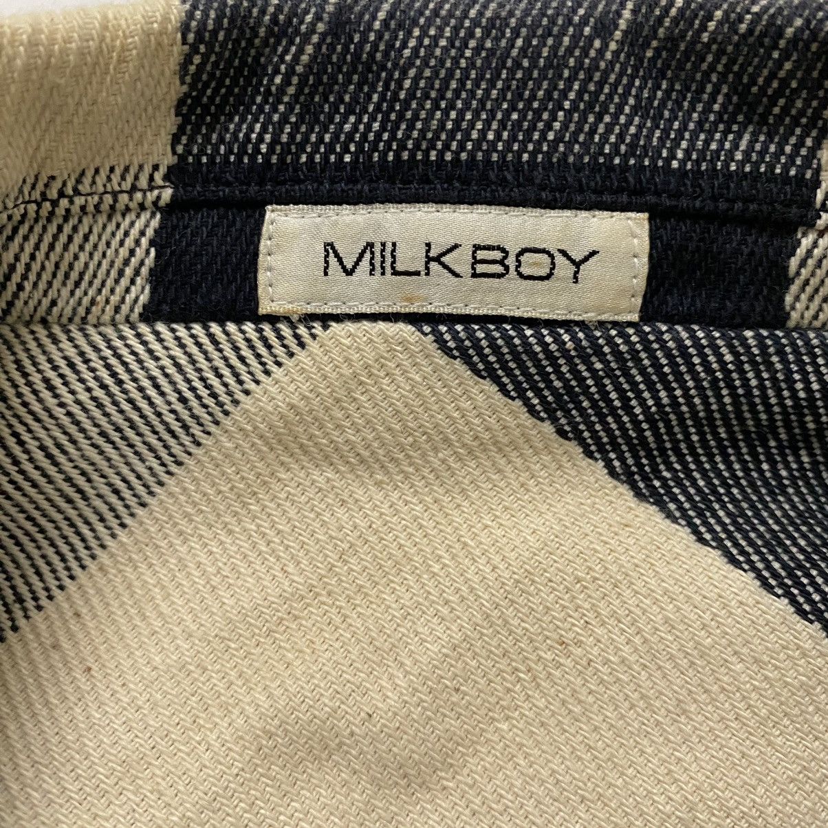 Japanese Brand ☀️Nice design Milkboy double collar tartan biker jacket Size US S / EU 44-46 / 1 - 8 Thumbnail