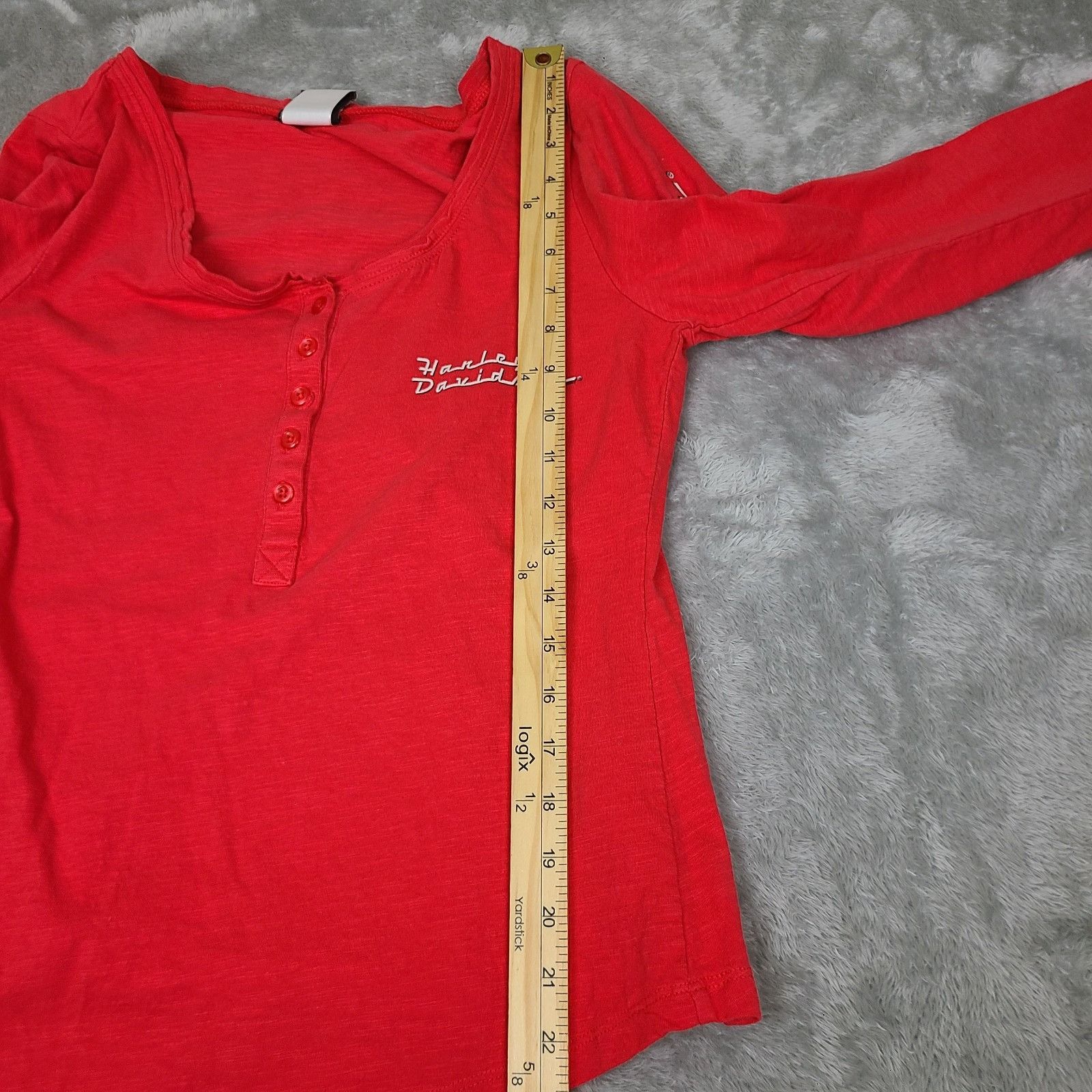Harley Davidson Harley Davidson Women's Size Medium Long Sleeve Shirt Red De Size M / US 6-8 / IT 42-44 - 11 Thumbnail