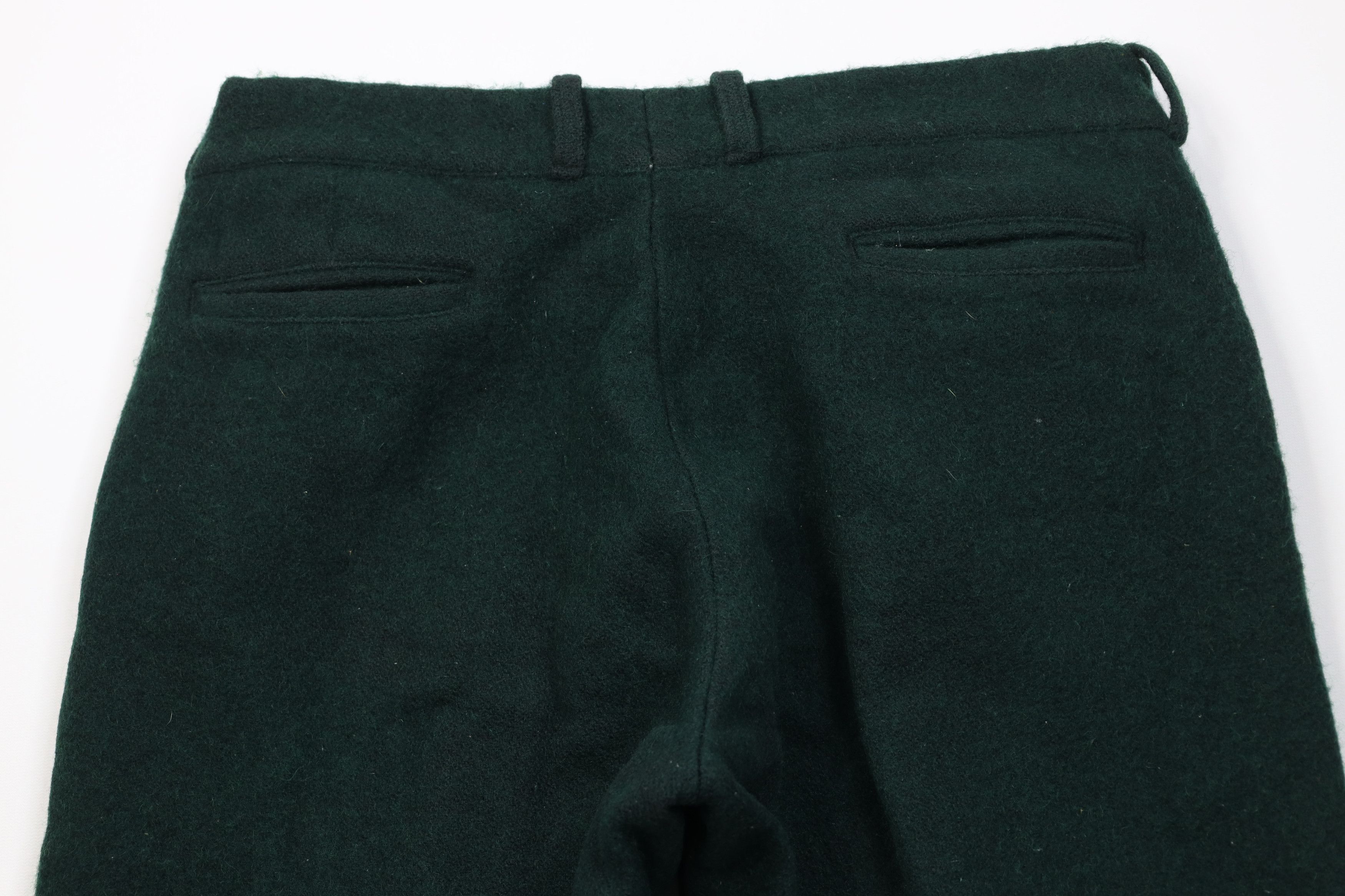 Vintage Vintage 70s Streetwear Wool Wide Leg Pants Green USA Size US 34 / EU 50 - 11 Thumbnail