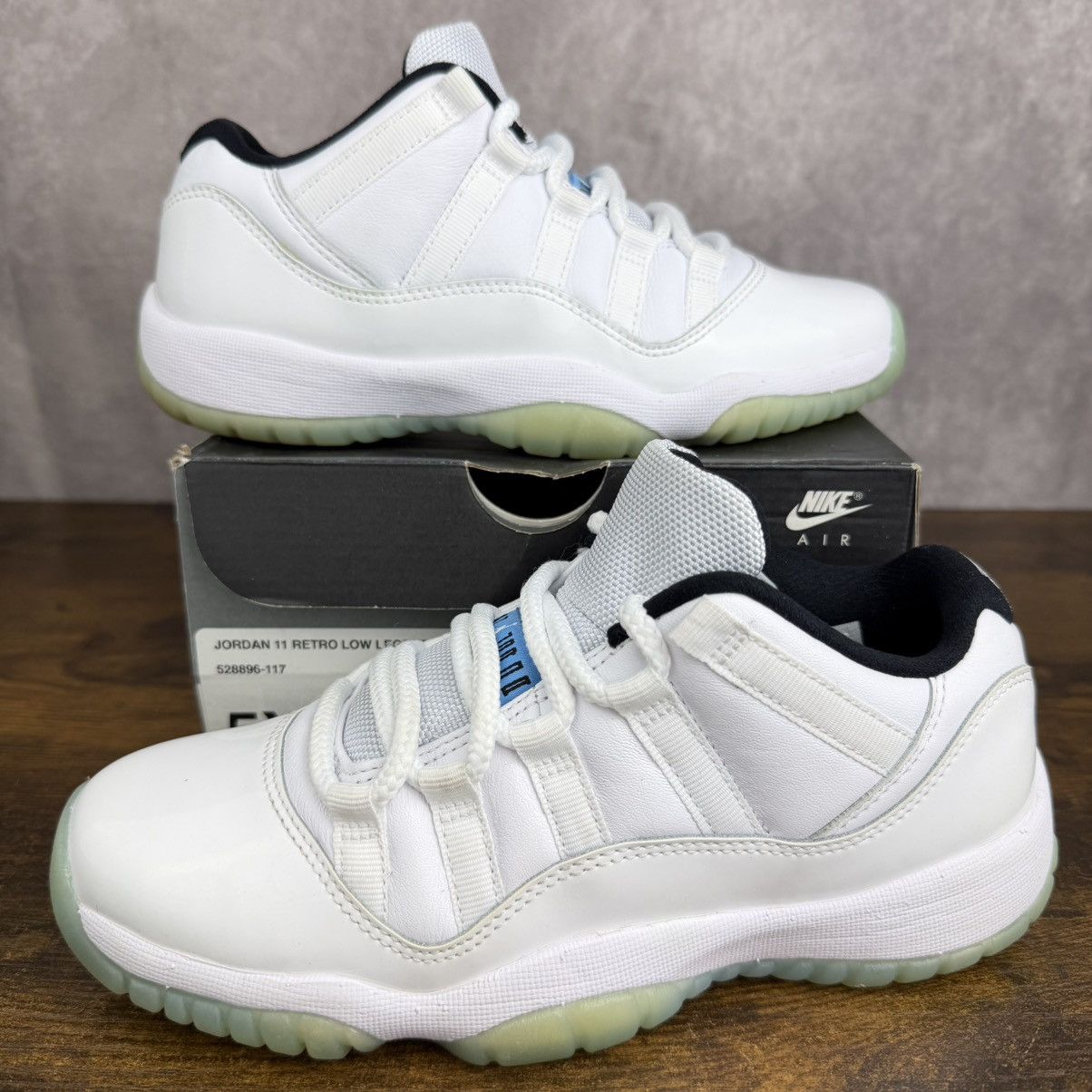 Jordan Brand Air Jordan 11 Retro Low Legend Blue Size 5 GS 528896-117 OG Size US 5 / EU 37 - 2 Thumbnail
