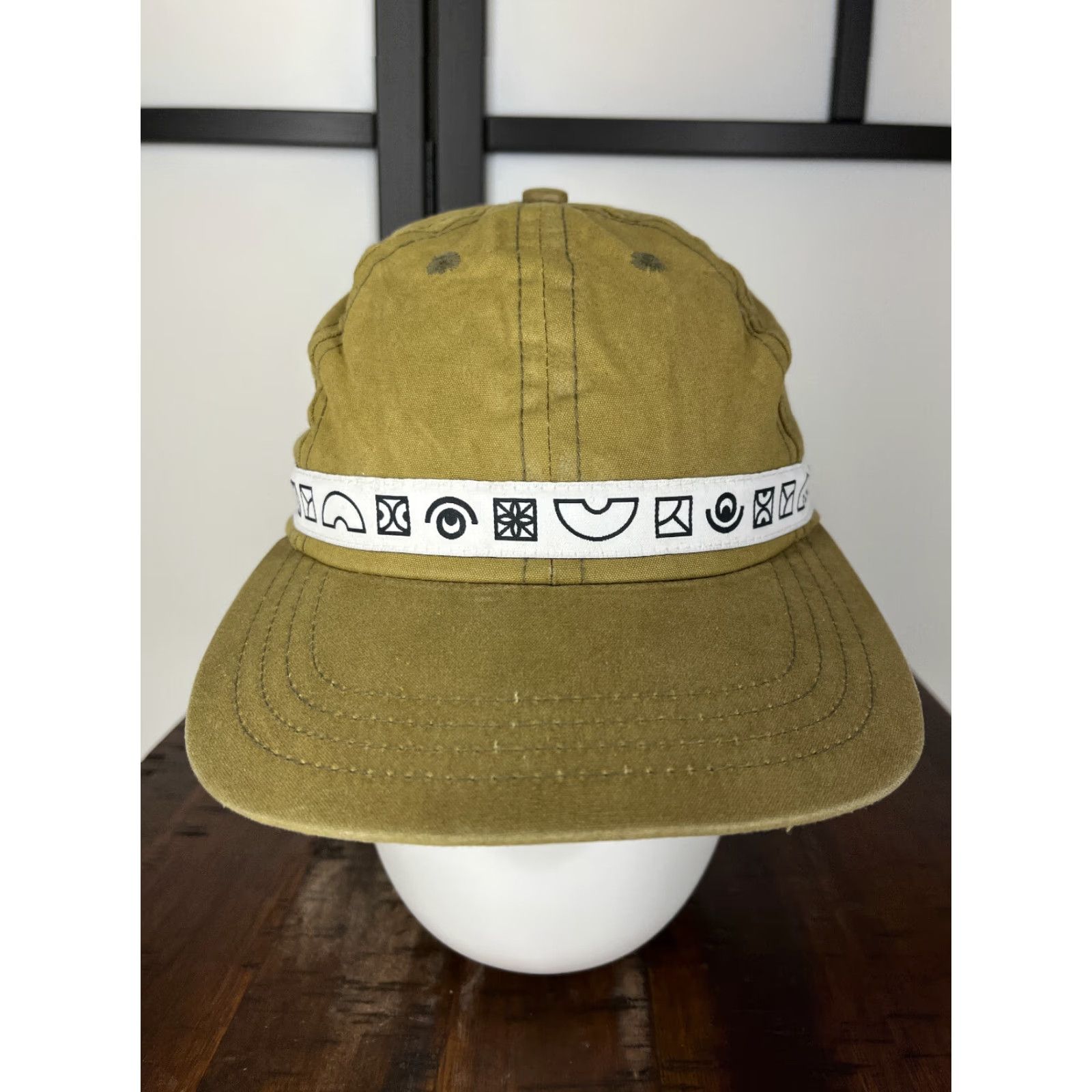 Vintage VINTAGE Last Heavy Hat Cap Strap Back Adult One Size Green Poly Made USA Size ONE SIZE - 2 Thumbnail