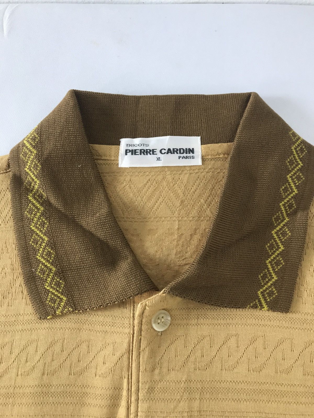 Pierre Cardin 90s Pierre Cardin Paris Tricot Single Pocket Polo Tee Size US M / EU 48-50 / 2 - 6 Thumbnail