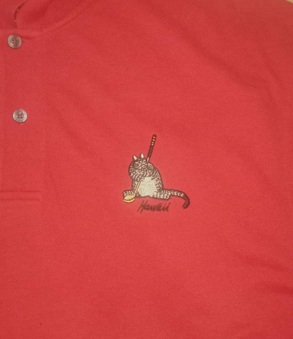Vintage Vintage crazy shirt HAWAII big cat ski polo shirt peru golf Size US XL / EU 56 / 4 - 1 Thumbnail