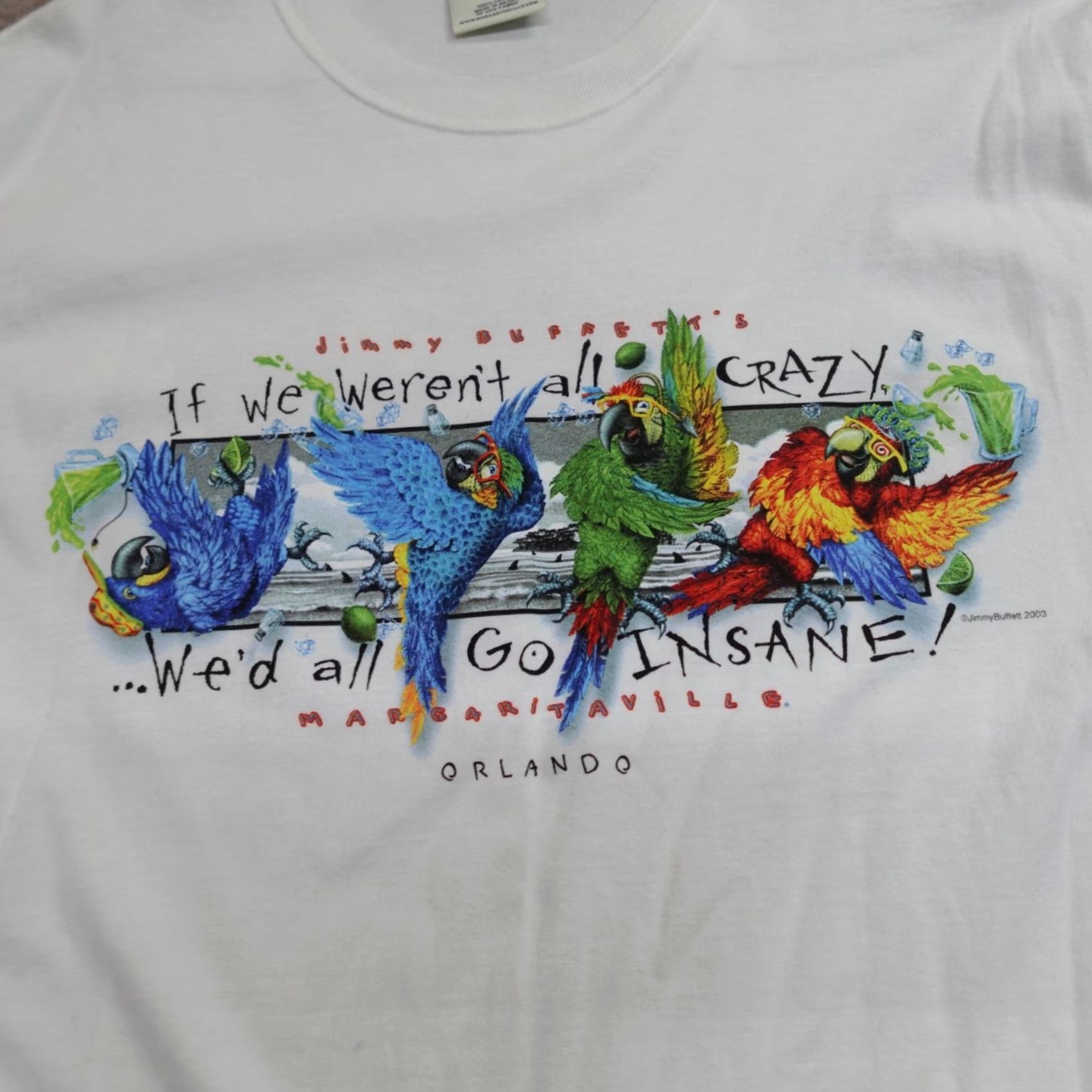 Doublet VINTAGE Margaritaville Shirt Men Large Blue Double Sided Orlando Florida 2003 Size US L / EU 52-54 / 3 - 2 Thumbnail