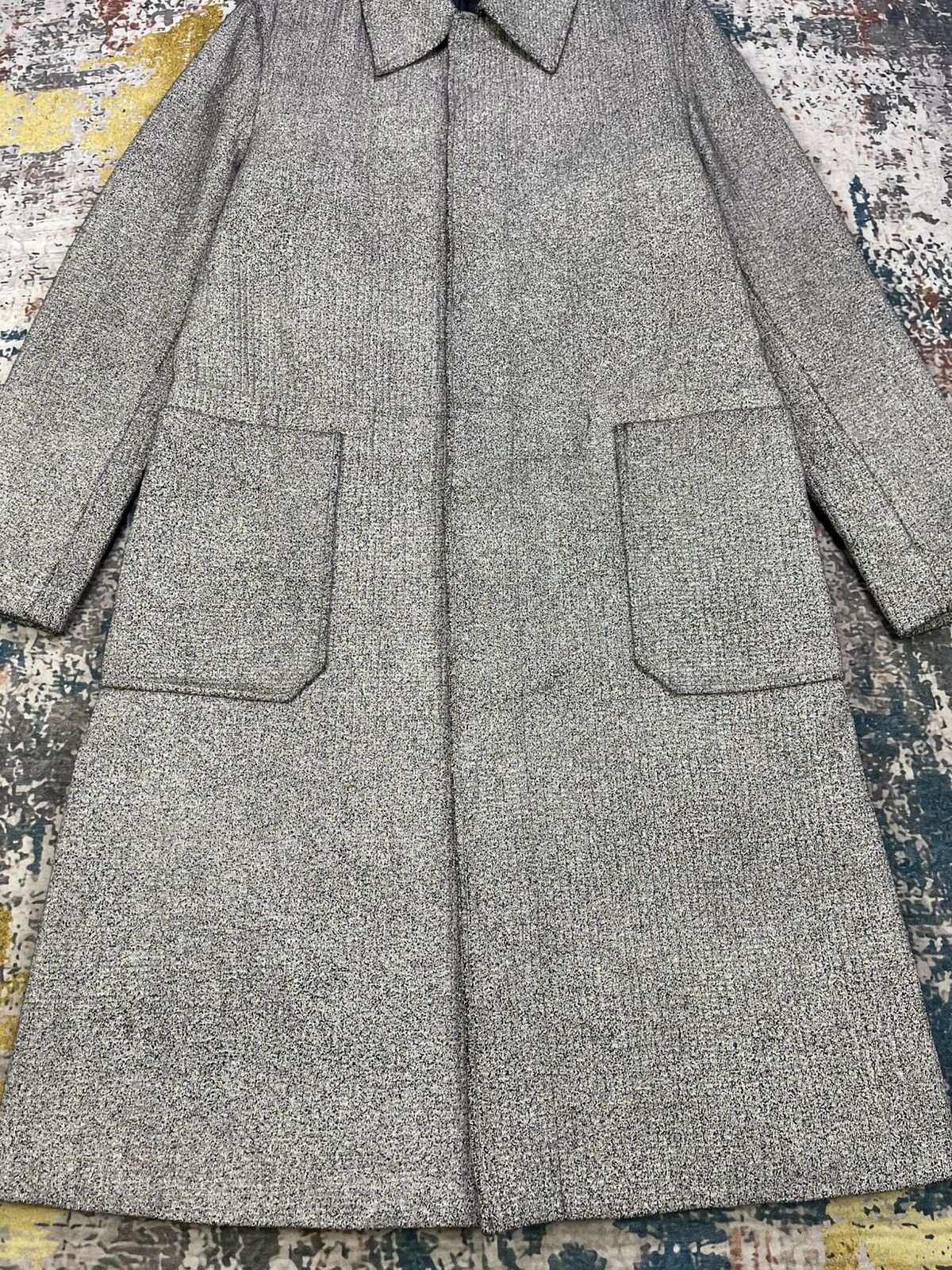 Boycott Boycott Wool Blend Tweed Long Coat Size US S / EU 44-46 / 1 - 2 Thumbnail