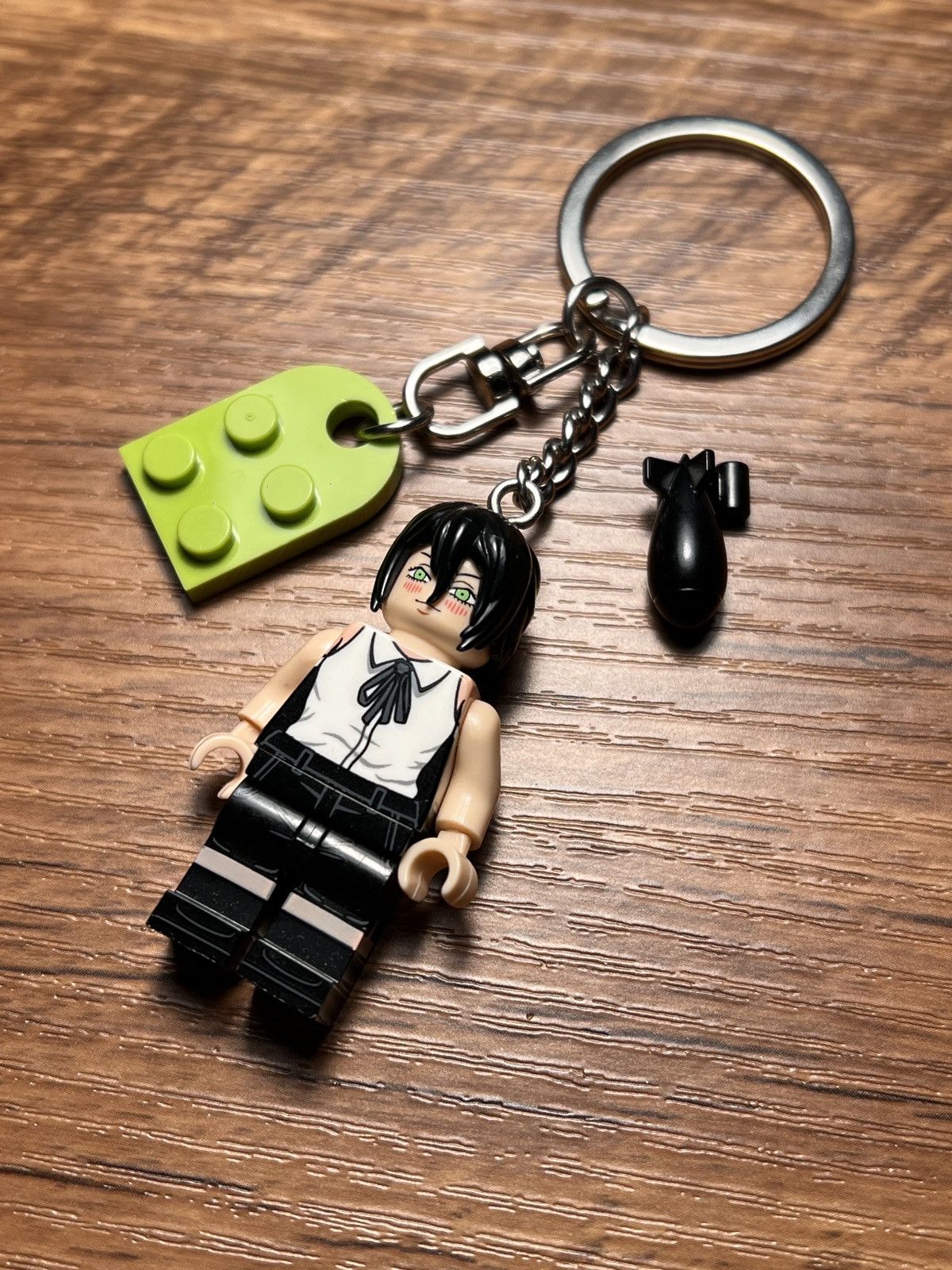 Anime chainsaw man denji reze lego minifigure keychain keyring Size ONE SIZE - 4 Thumbnail