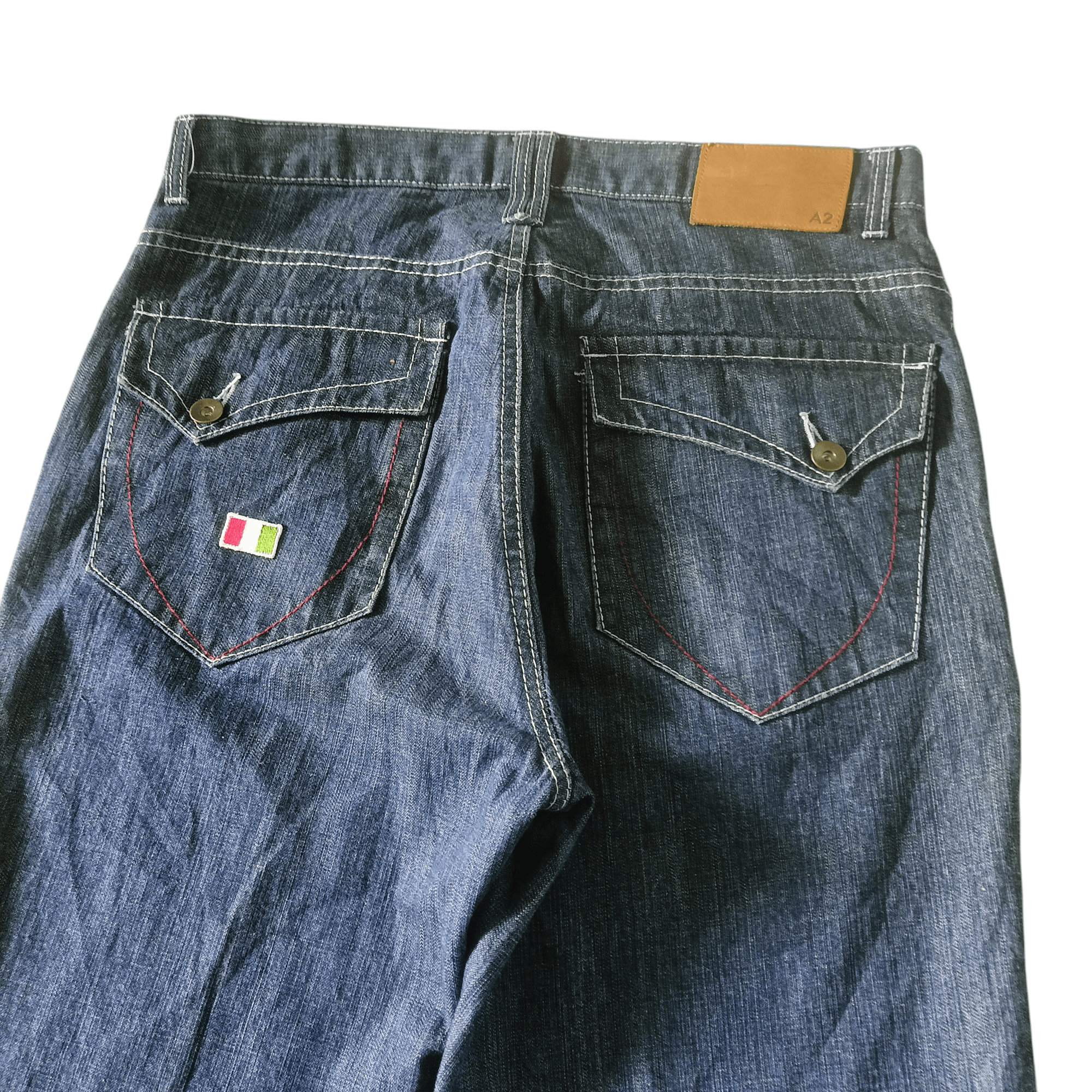 Japanese Brand Rare Embroidery A2 Japanese Design Jeans Size US 32 / EU 48 - 12 Thumbnail