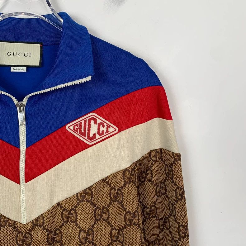 Gucci GucciColor-matched logo old flower full print half-zip long Size S / US 4 / IT 40 - 3 Thumbnail