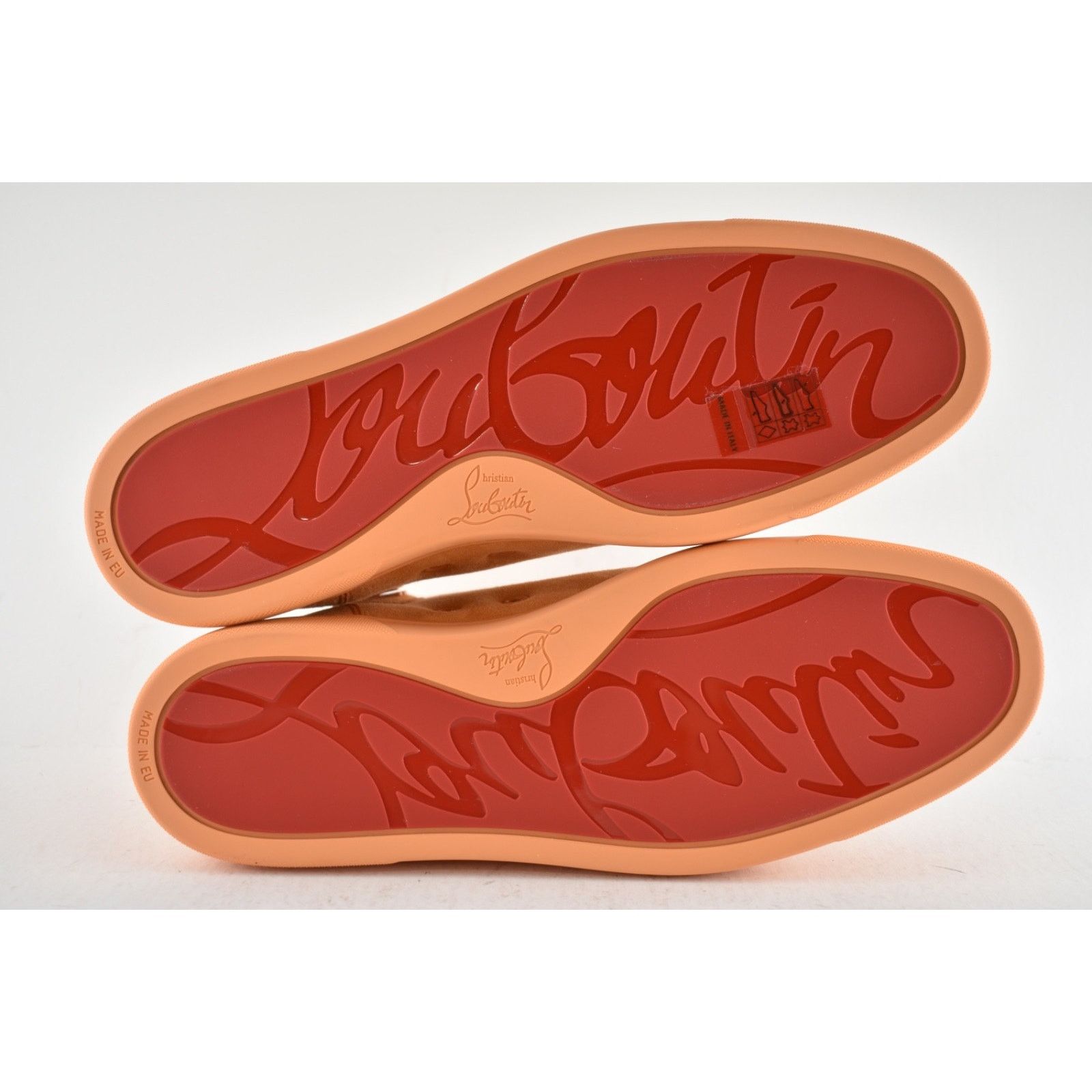 Christian Louboutin Christian Louboutin Lou Spikes Flat Melon Orange Suede High Size US 11 / EU 44 - 15 Thumbnail