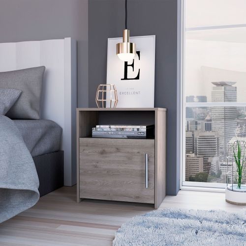 Designer × Homemade Modern and easy-to- install Light Gray bedside Nightstand w Size US L / EU 52-54 / 3 - 5 Thumbnail