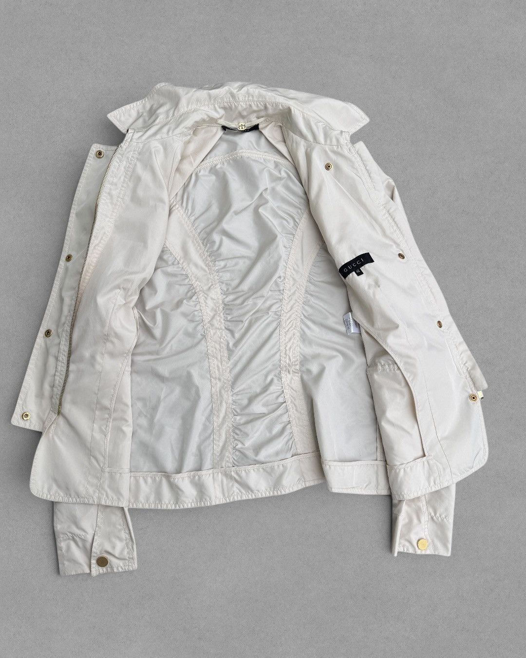 Gucci SS 2004 Gucci By Tom Ford Military Biker Windbreaker Jacket Size M / US 6-8 / IT 42-44 - 5 Thumbnail