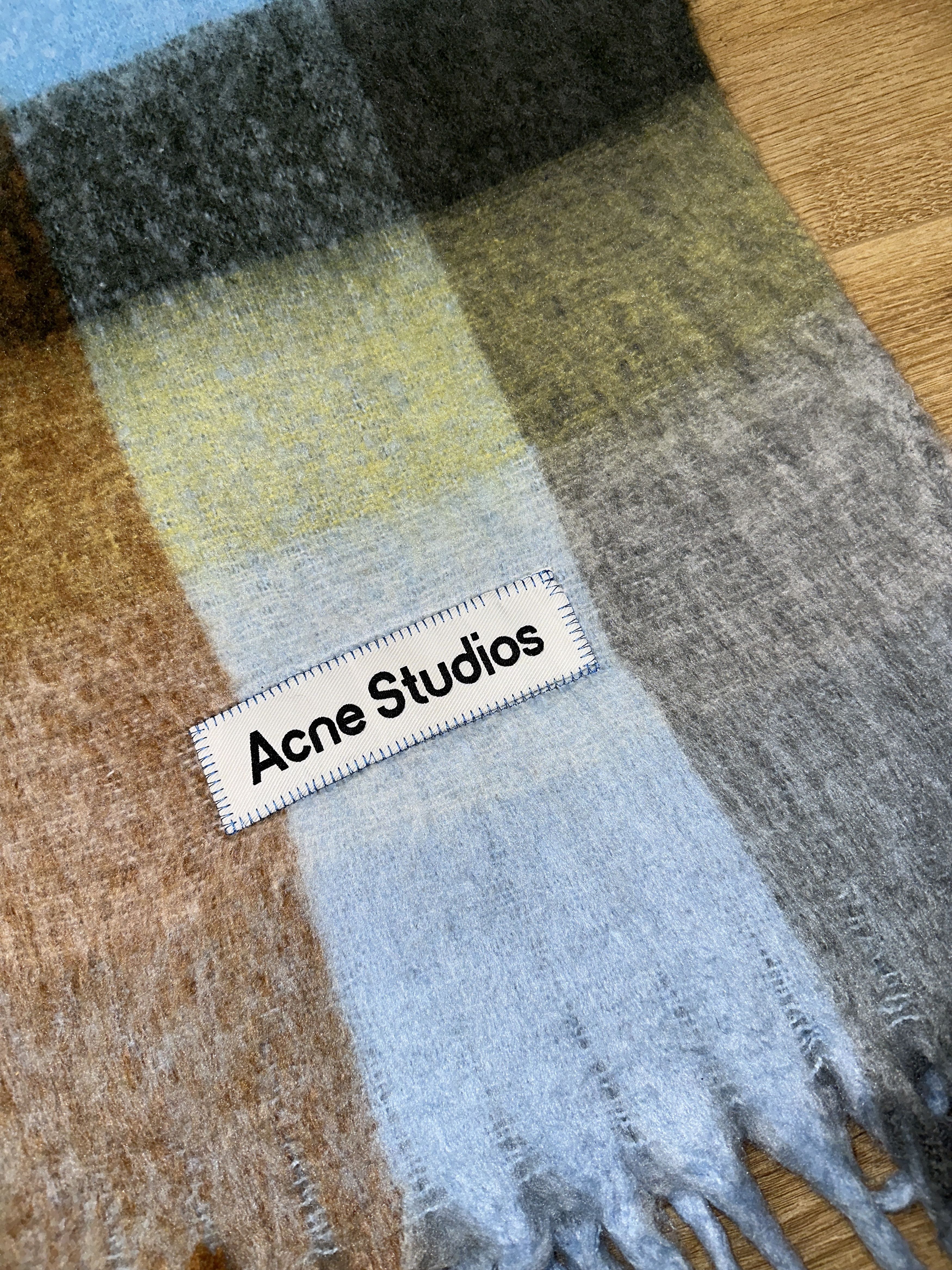 Acne Studios Check Multicolor Acne Studios Scarf Fringe Italy 250cm Size ONE SIZE - 7 Thumbnail