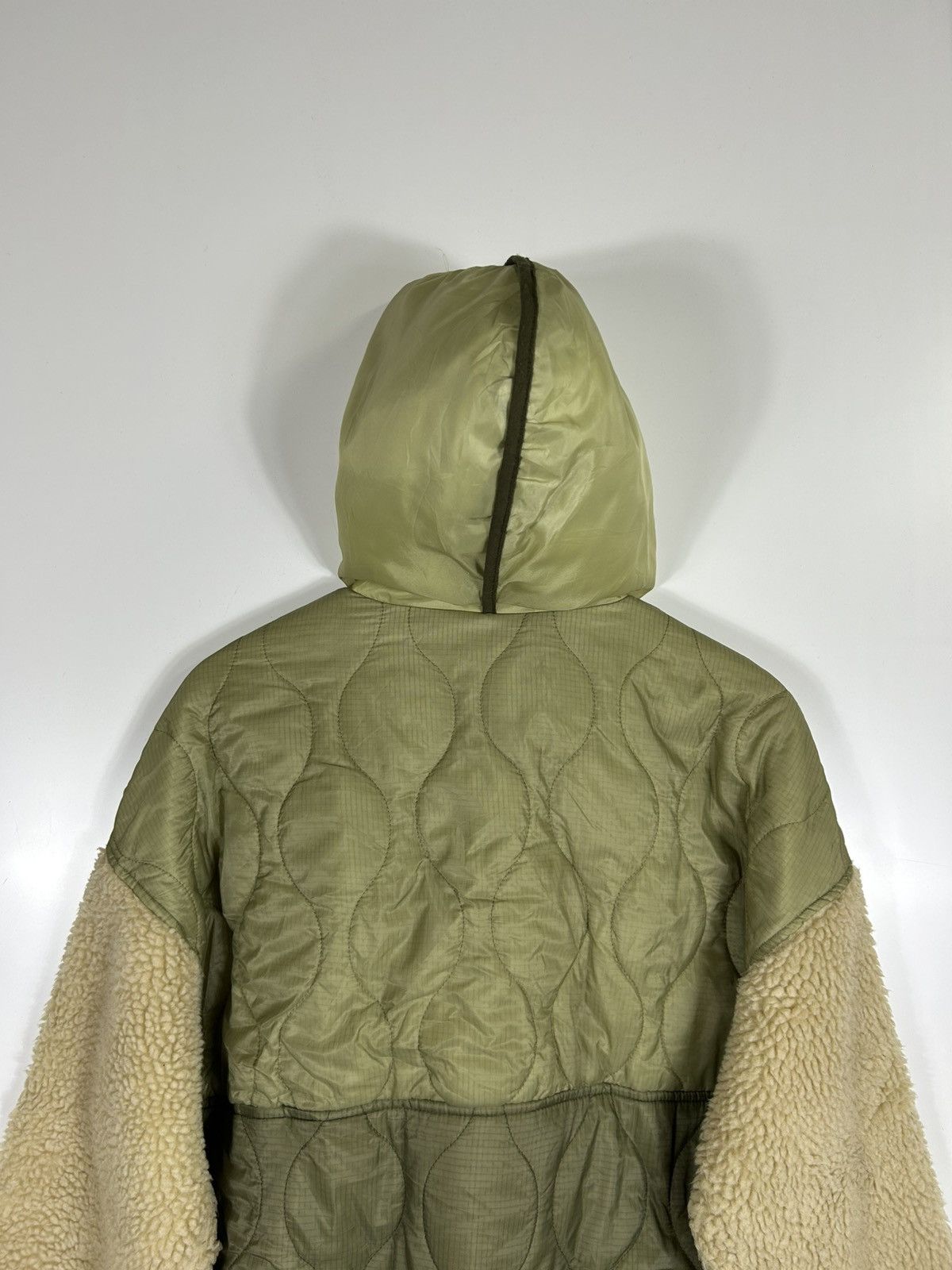 Japanese Brand ⚡️Vintage Didot Hooded Quilted Sleeve Fleece Half Zipper Size US M / EU 48-50 / 2 - 15 Thumbnail
