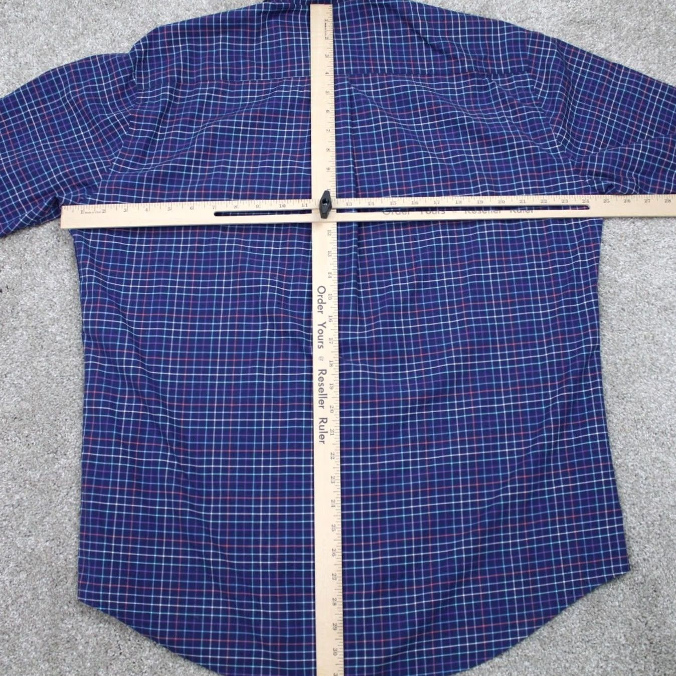 Peter Millar Peter Millar Shirt Mens Large Blue/Red/Purple Cotton Stretch L/S Button Down Size US L / EU 52-54 / 3 - 7 Thumbnail