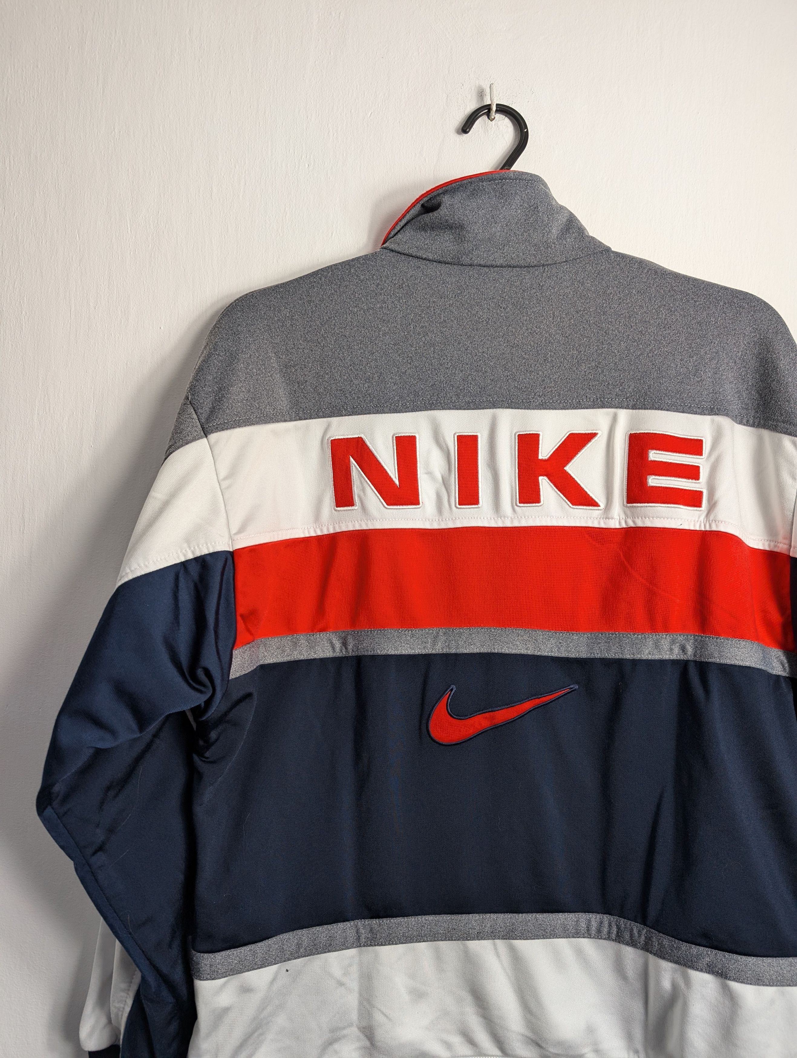 Nike × Vintage Vintage Nike 90s Track Jacket - Retro Zip Size US M / EU 48-50 / 2 - 4 Thumbnail