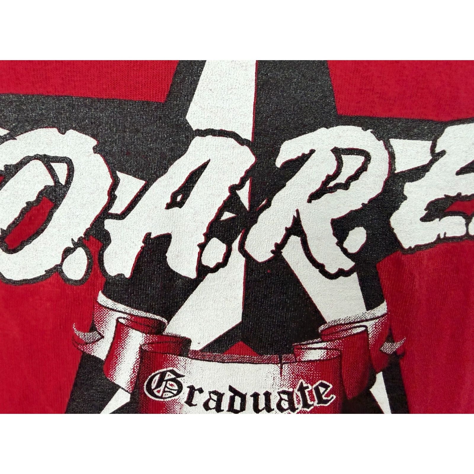 Gildan VINTAGE Dare T-Shirt Men M Red Gildan T-Shirt Short Sleeve Crew Neck Graphic Print 2000s Grunge Hipster School Size US M / EU 48-50 / 2 - 3 Thumbnail