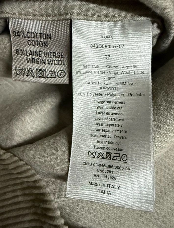 Dior Dior grey corduroy jacket2412-Nextarrow Size US M / EU 48-50 / 2 - 4 Thumbnail