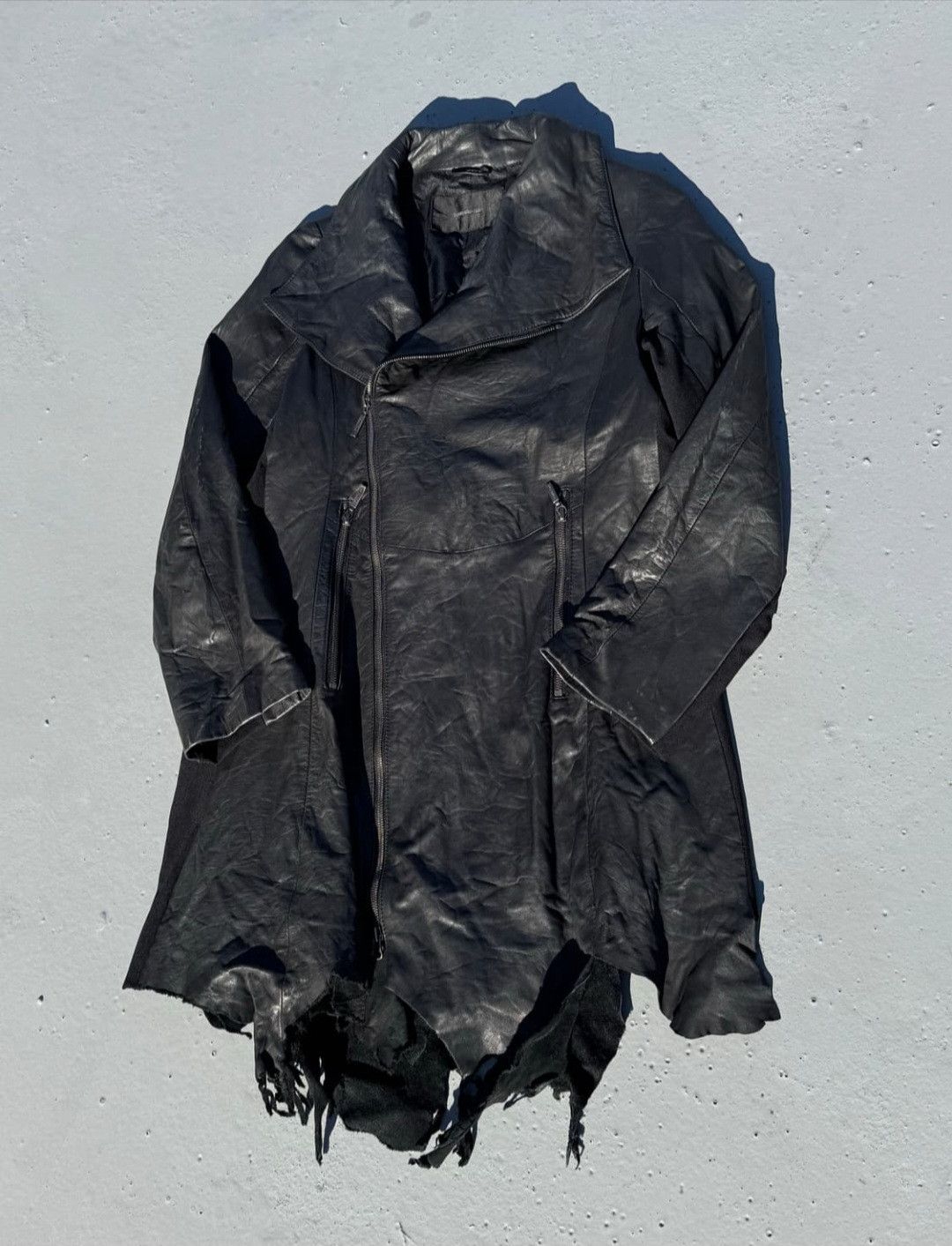 Yasuyuki Ishii 90's Distressed Leather Jackets