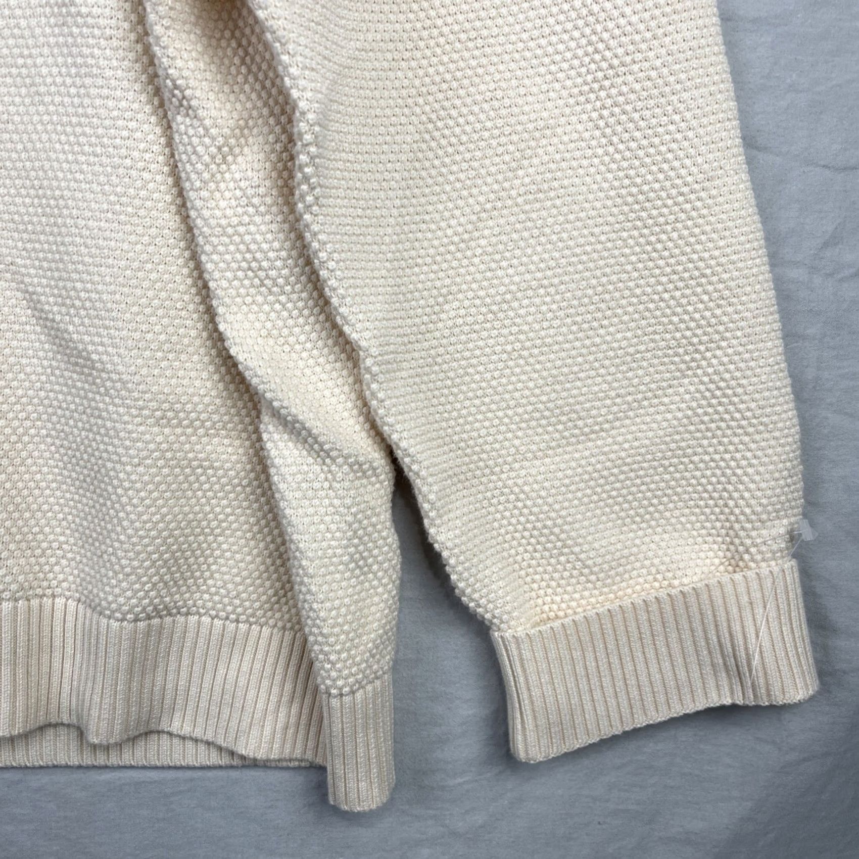 Vintage Octobre Editions Sweater Mens 3XL Beige Chuck Honeycomb Waffle Knit Sweatshirt Š Size US XXL / EU 58 / 5 - 3 Thumbnail