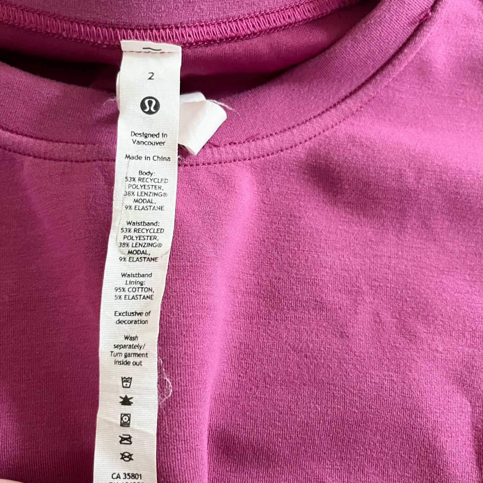 Lululemon Lululemon Athletica Softstreme Gathered T-Shirt Magenta Size XS / US 0-2 / IT 36-38 - 4 Thumbnail
