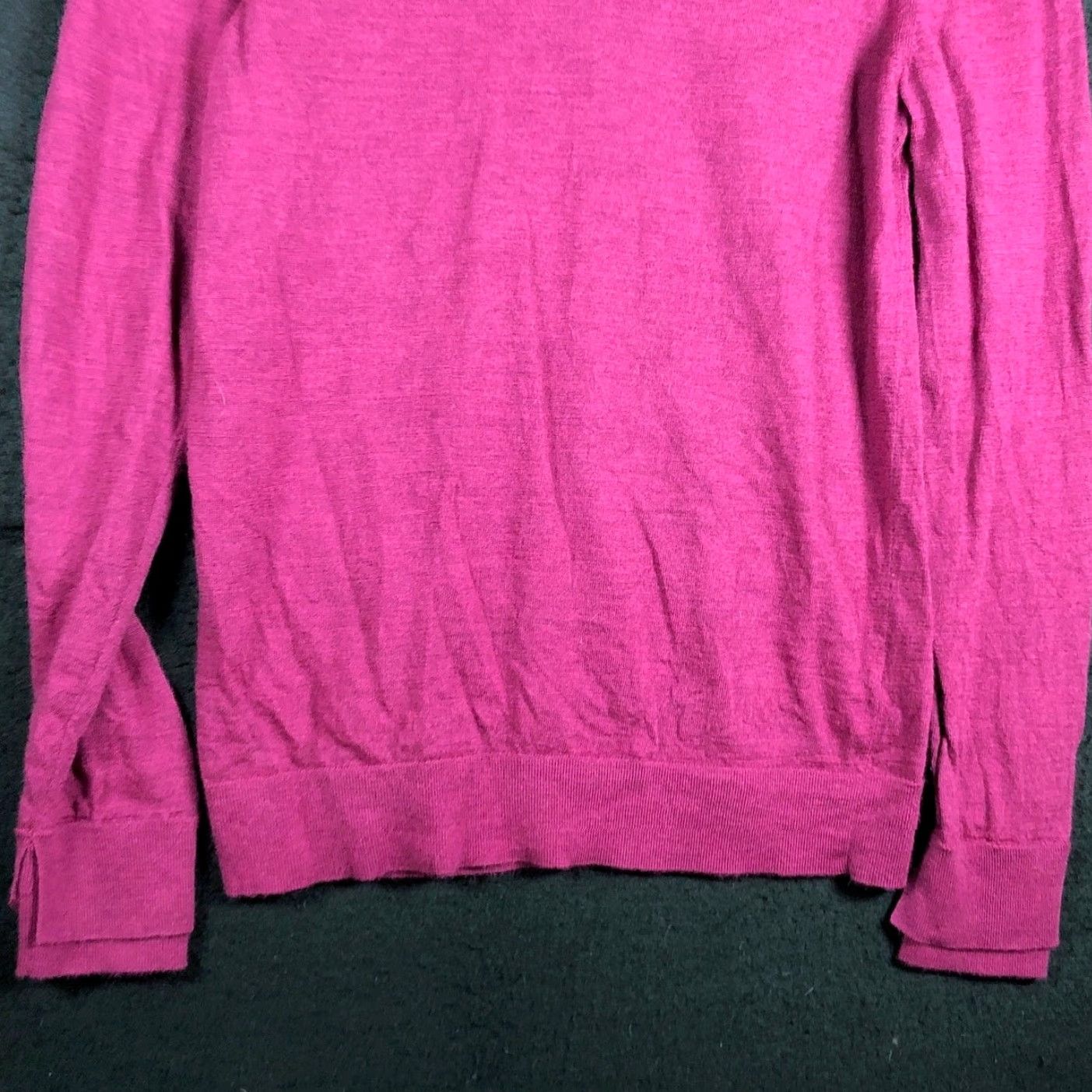 Banana Republic Banana Republic Womens Sweater Purple 100% Merino Wool Long Sleeve M - Casual Workwear Knit Pullover Crew Neck Solid Size M Womens Pullover Sweater Size M / US 6-8 / IT 42-44 - 3 Thumbnail