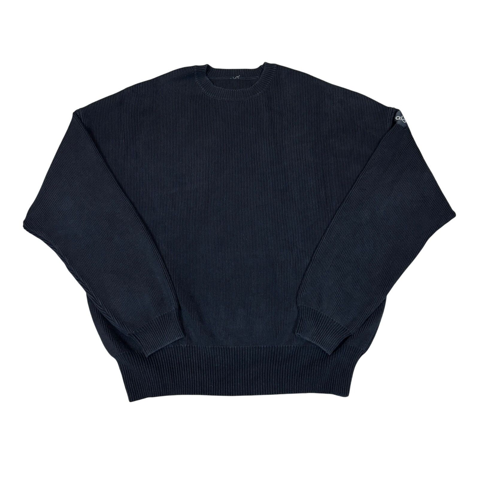 Alo Yoga Rib Knit Crew Sweater Boxy Oversized Pullover Men's