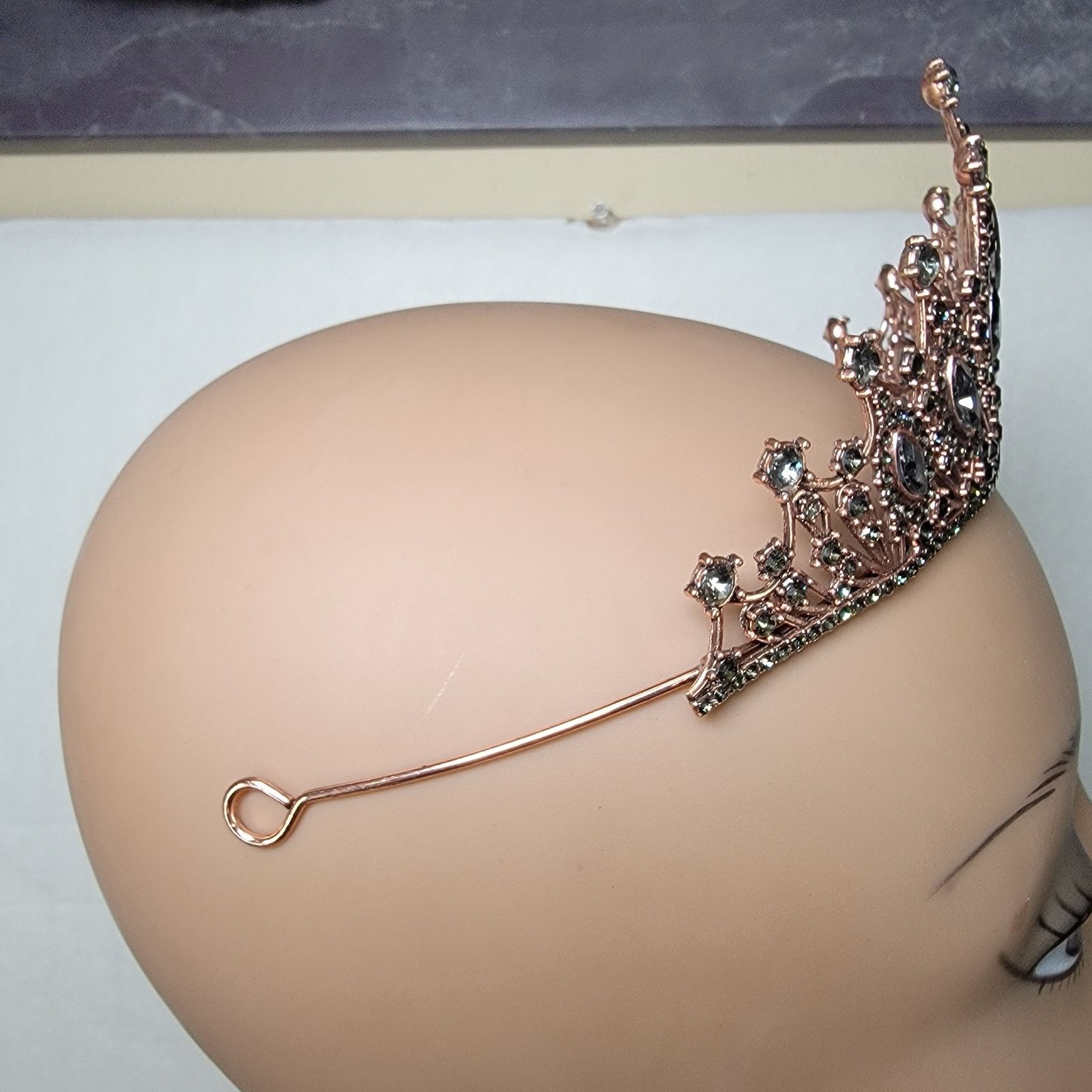 Other Rose Gold Color Tiara w/ Dark Jewels Size ONE SIZE - 3 Thumbnail