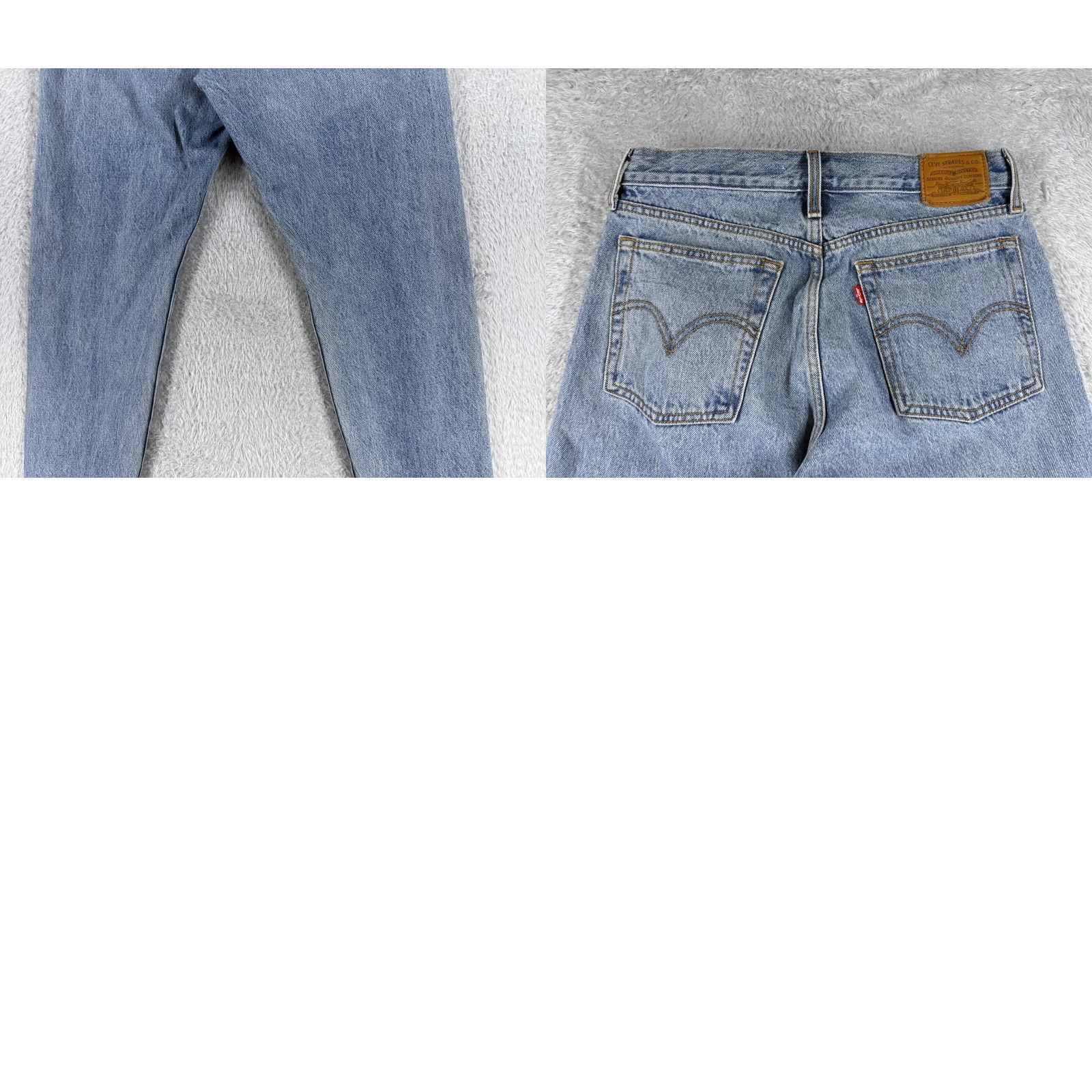 Levi's Levi's Wedgie Fit Jeans Women 29 Blue Denim Distressed Button Fly 29x27 Vintage No Size 29" - 10 Thumbnail