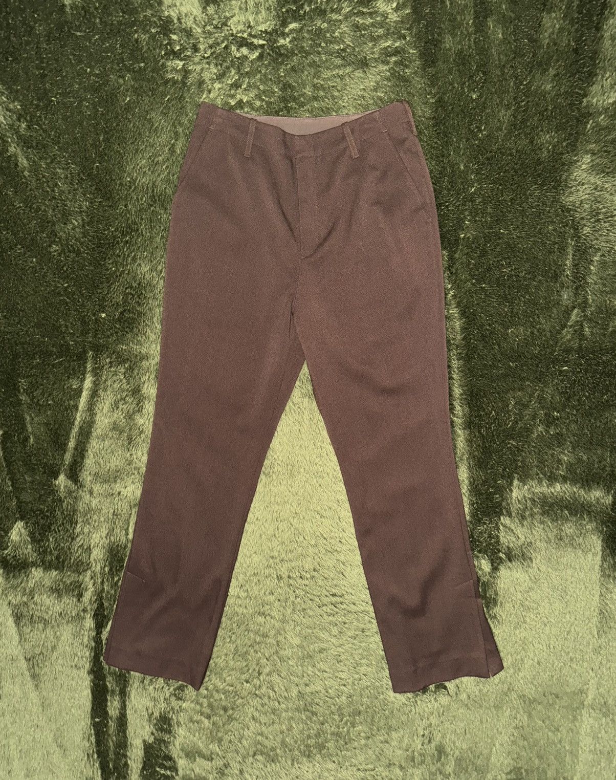 Beams Japan [S] Freak’s Store Poly viscose Slit Trousers Brown Size US 29 - 1 Thumbnail
