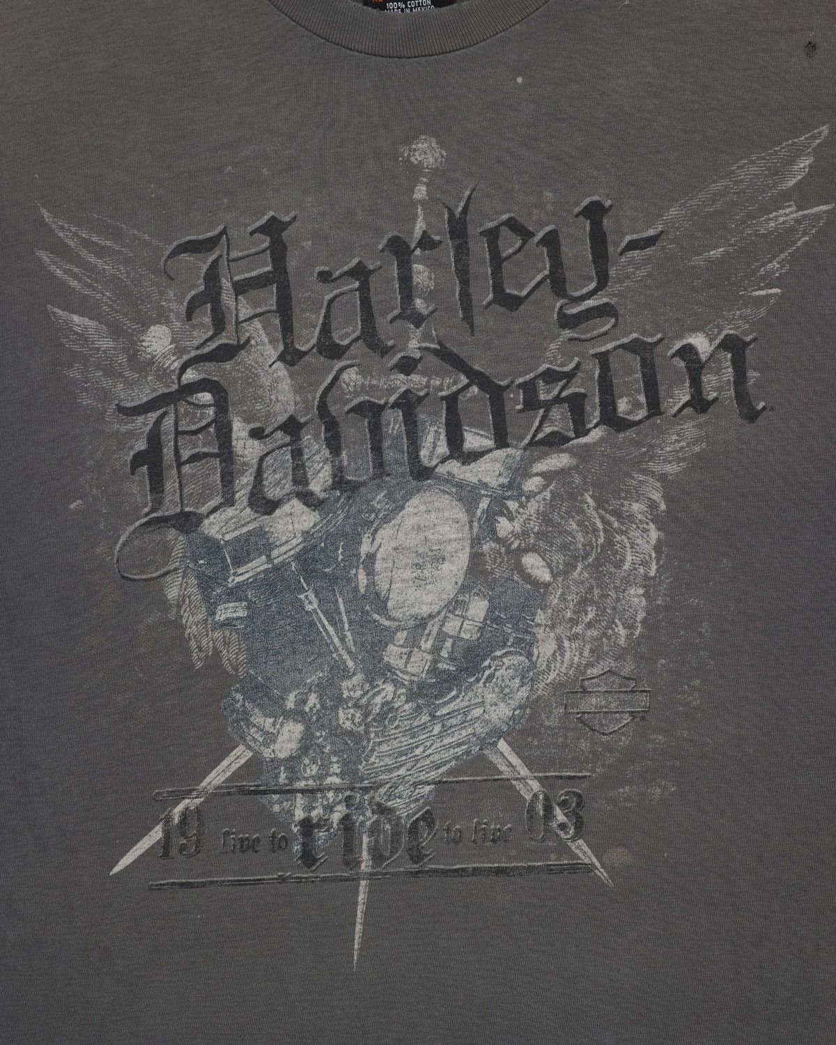 Vintage Harley-Davidson Orlando Distressed Faded Tee Size US XL / EU 56 / 4 - 3 Thumbnail