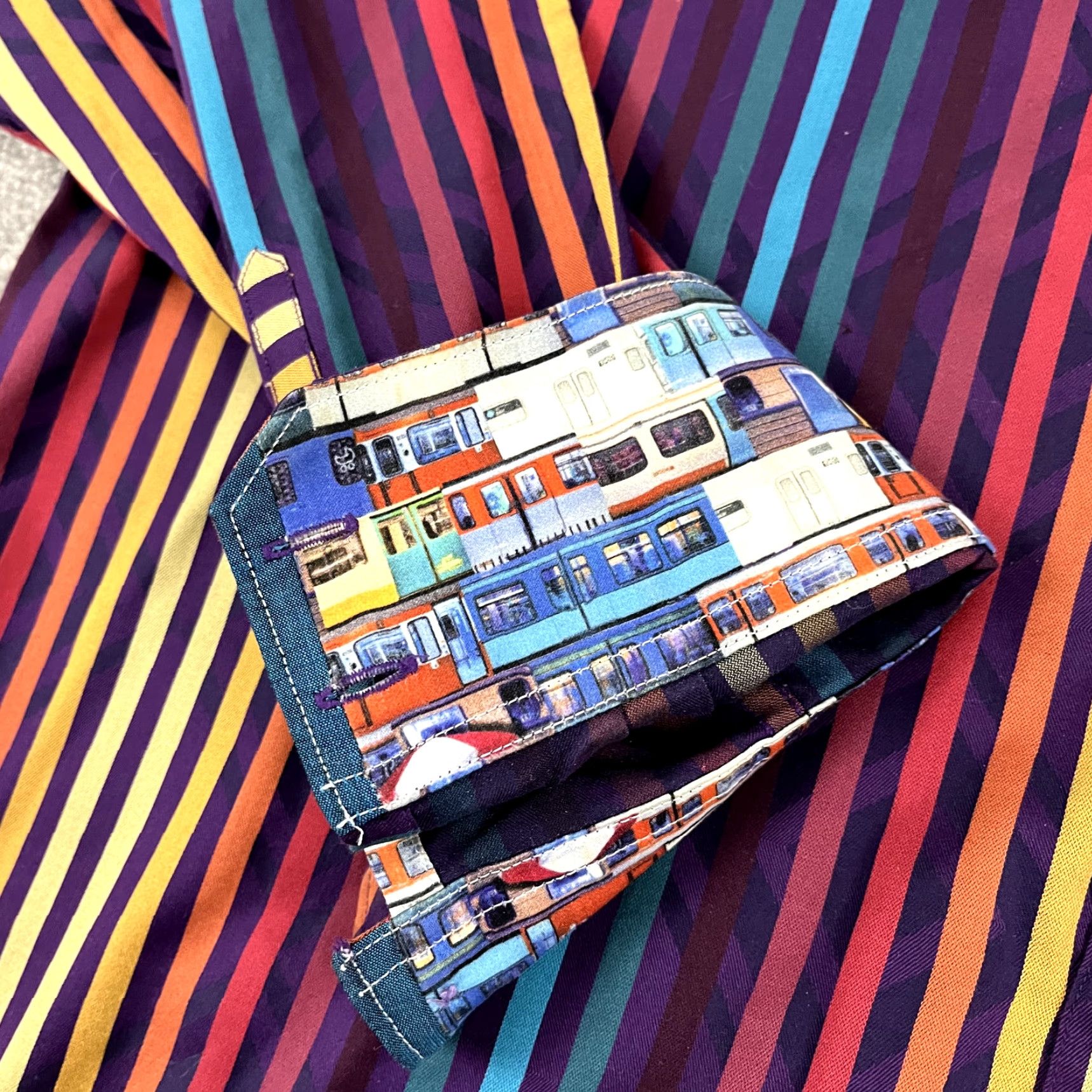 Robert Graham Robert Graham Shirt Mens 2XL Tailored Multi Striped Flip Cuff Button Up Party Multicolor Size US XXL / EU 58 / 5 - 4 Thumbnail