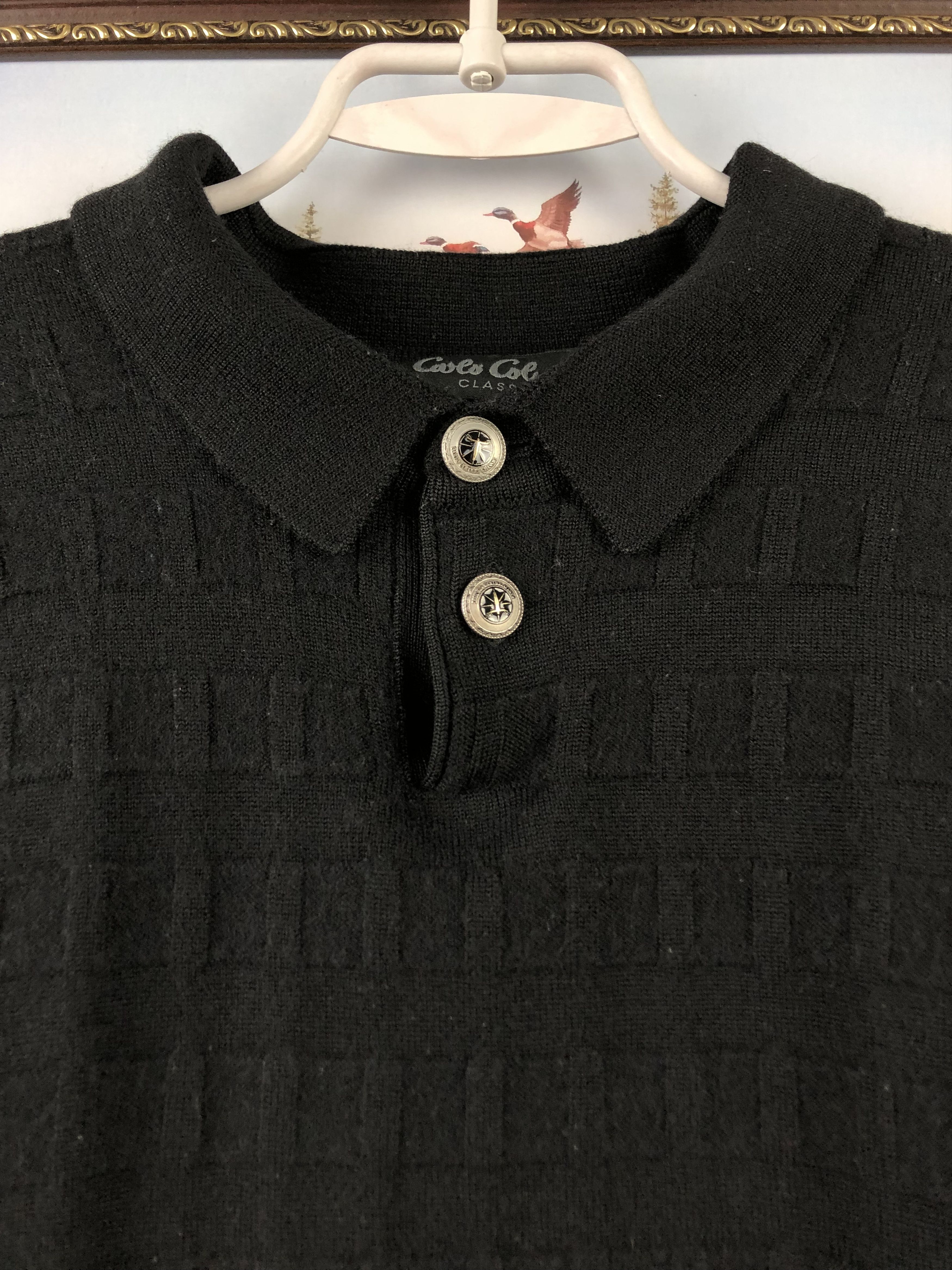 Carlo Colucci Vintage Carlo Colucci Sweater Jumper Pullover Black Mens Size US M / EU 48-50 / 2 - 5 Thumbnail