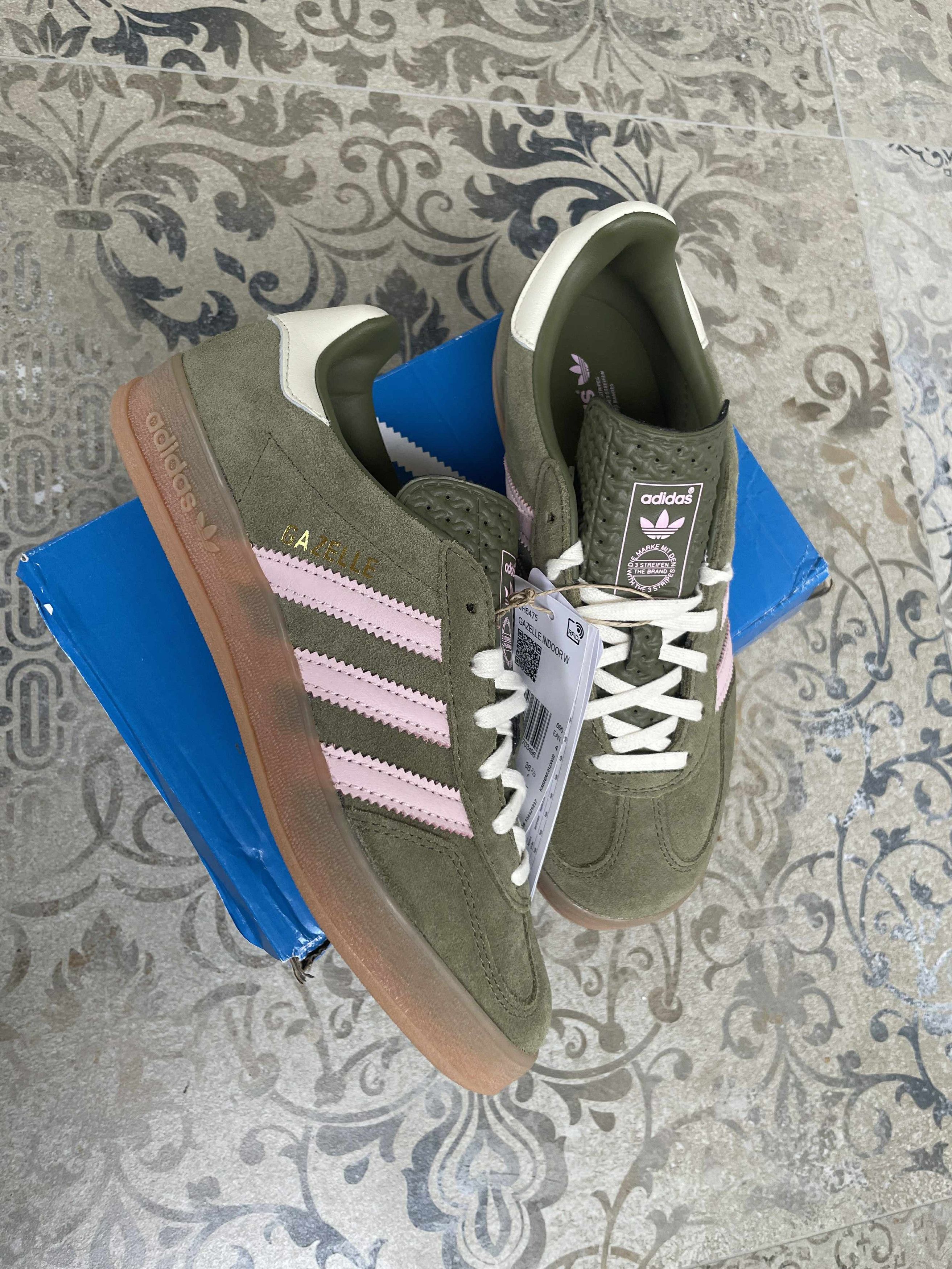 Adidas Womens Adidas Gazelle Indoor Focus Olive US 5.5 EU 36.5 | Grailed