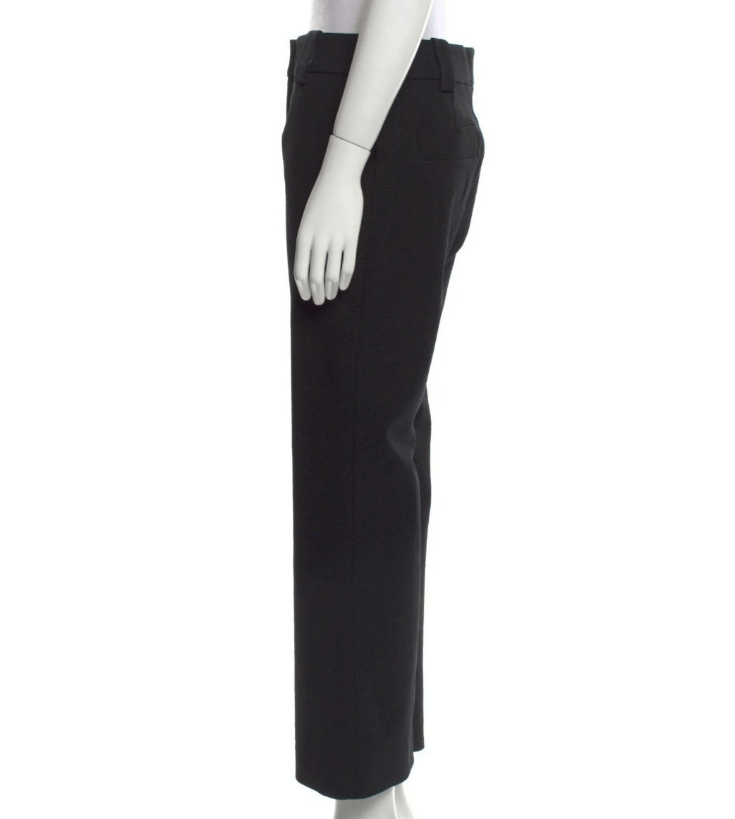 TOVE Tove Simone Black Wide Leg Pants Sz 38/6 | Cropped High Ris Size 28" / US 6 / IT 42 - 2 Thumbnail