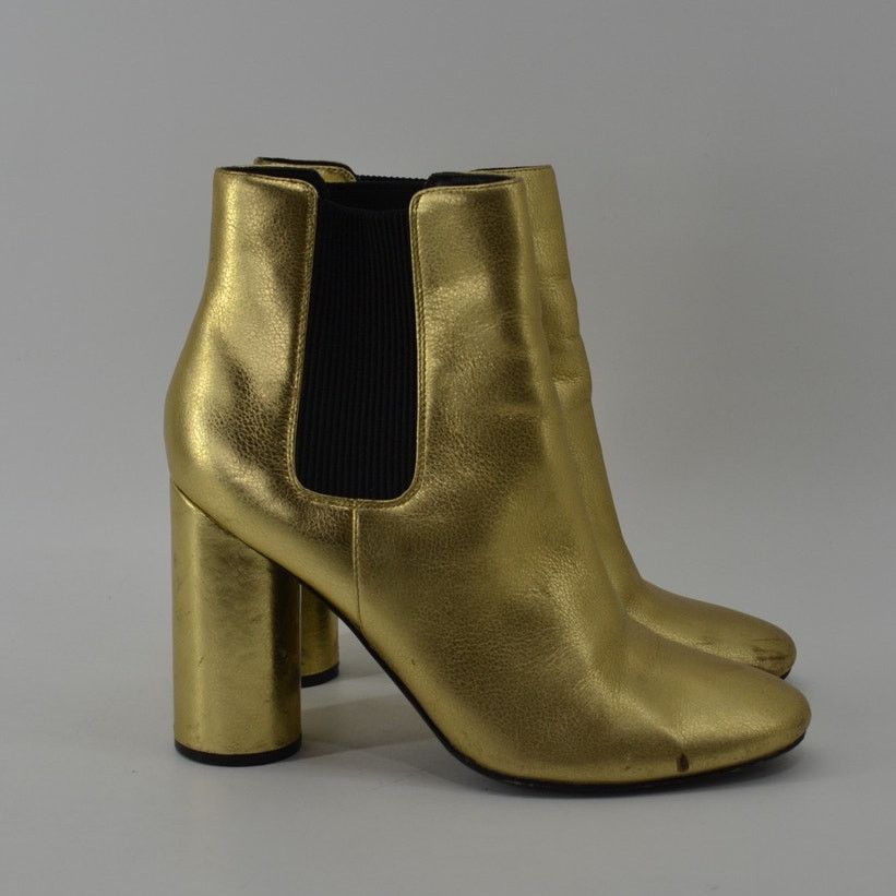 Other Marciano Pmeilana Womens Size 9 Gold Metallic Chelsea Boots Size US 9 / IT 39 - 3 Thumbnail