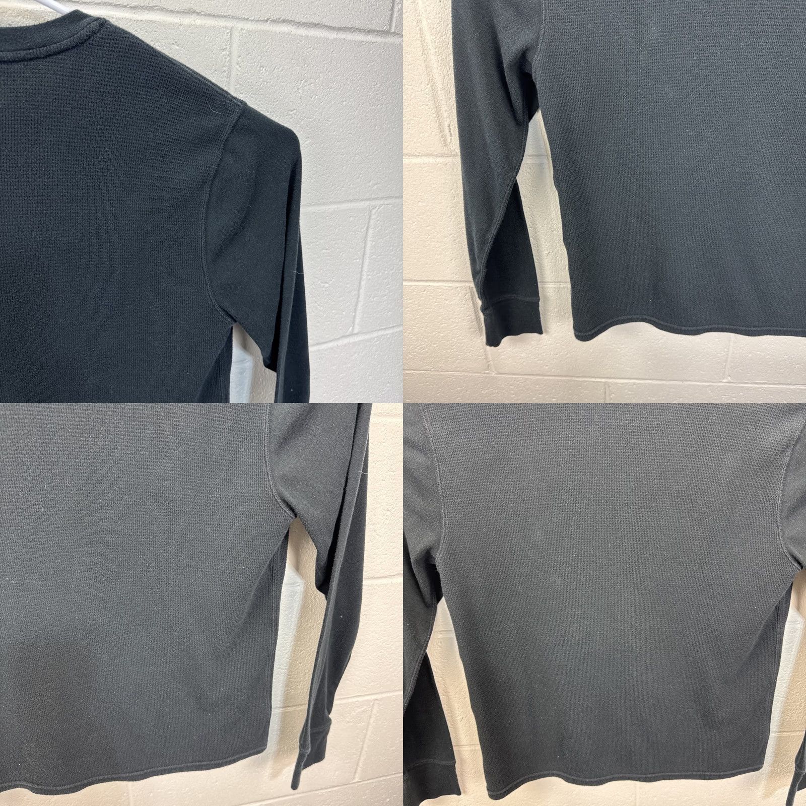 Polo Ralph Lauren Polo Ralph Lauren Thermal Shirt Women’s Large Black Waffle Knit Long Sleeve Tee Size L / US 10 / IT 46 - 9 Thumbnail