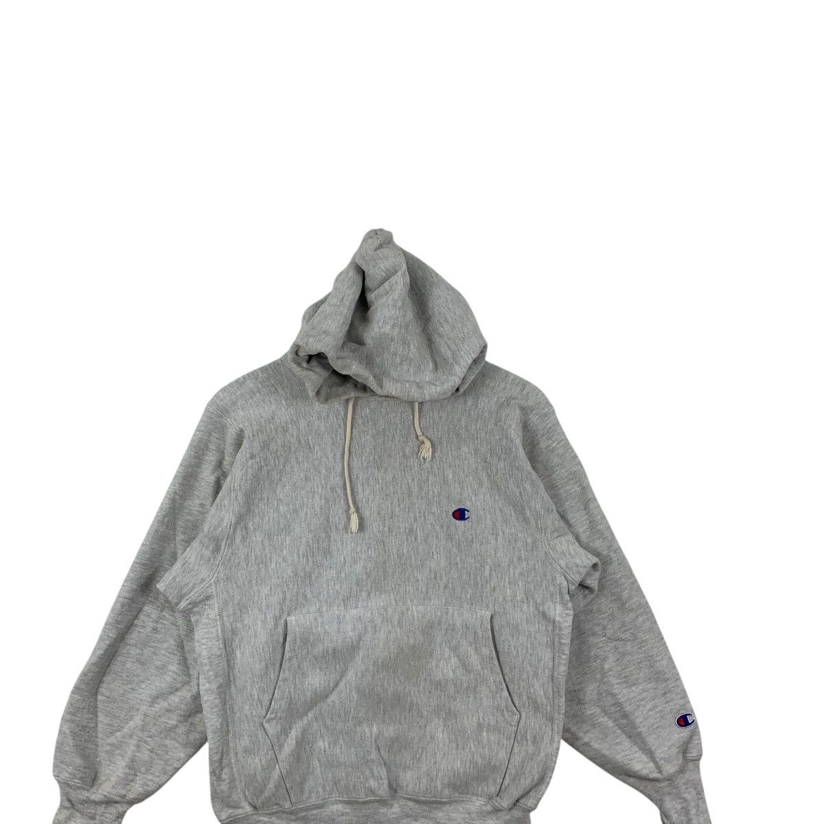 Champion Vintage 90’ CHAMPION REVERSE WEAVE Gray Pullover Hoodie Size M / US 6-8 / IT 42-44 - 2 Thumbnail