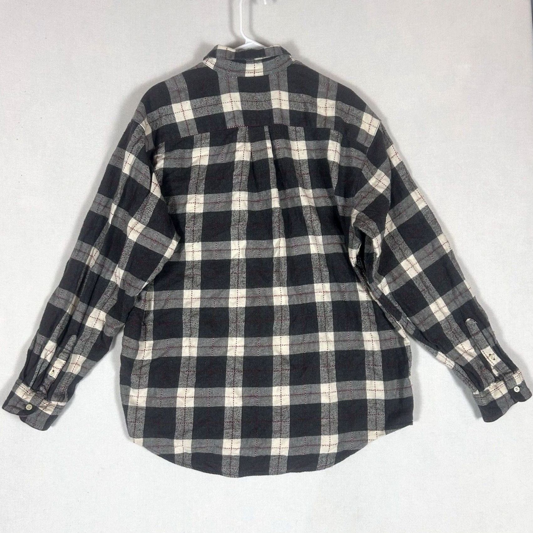 J.Crew J.CREW Button-Up Shirt Flannel Plaid 100% Cotton Mens XL Casual Portugal Origin Corded Button-Down Collared Classic Slimming Style Size US XL / EU 56 / 4 - 4 Thumbnail