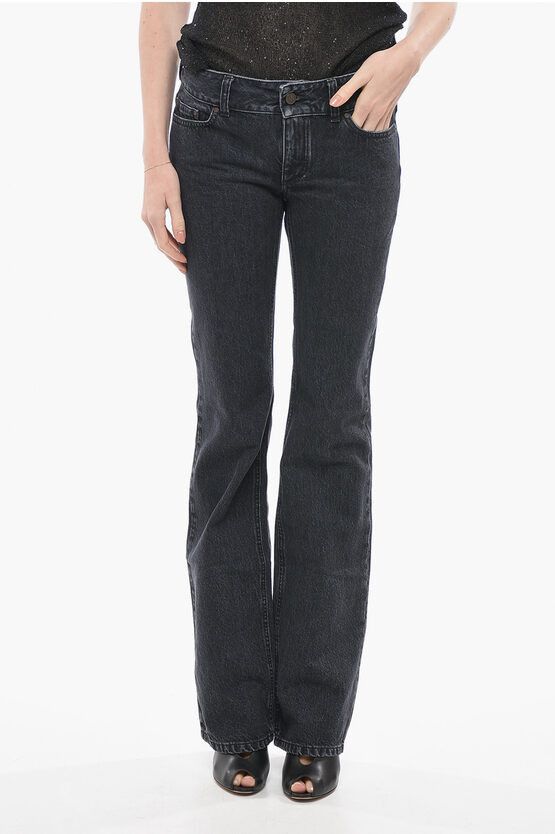 image of Stella Mccartney Stone Washed Straight Fit Denims 23Cm in Black, Women's (Size 26)