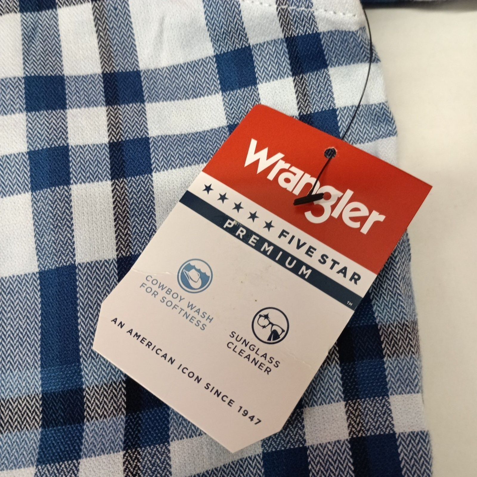Wrangler Wrangler Slim Fit Woven Twill Button Shirt Men's 2XL Plaid Size US XXL / EU 58 / 5 - 5 Thumbnail