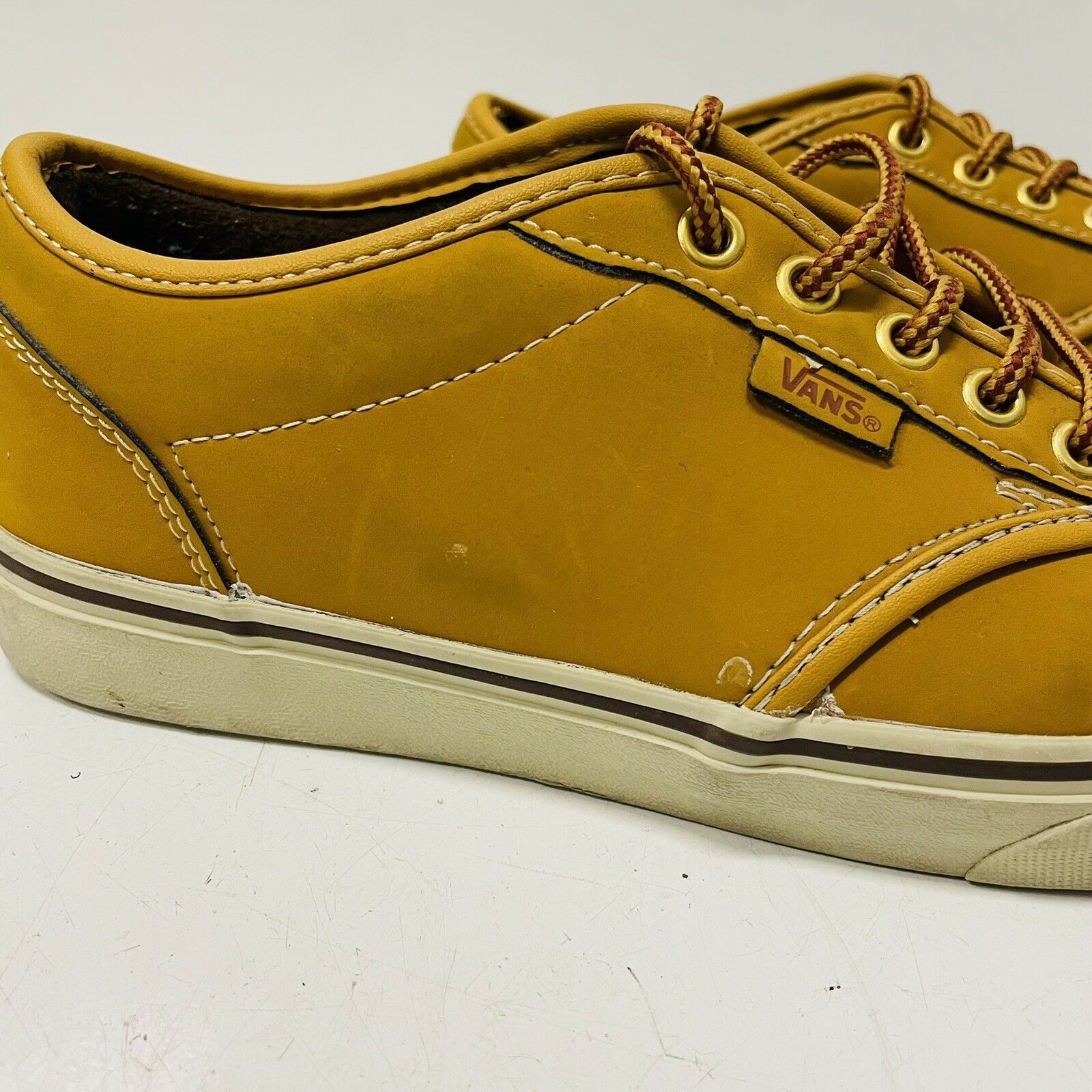 Vans Vans Atwood Nubuck Leather Skateboarding Shoes Gold Size US 7.5 / EU 40-41 - 6 Thumbnail