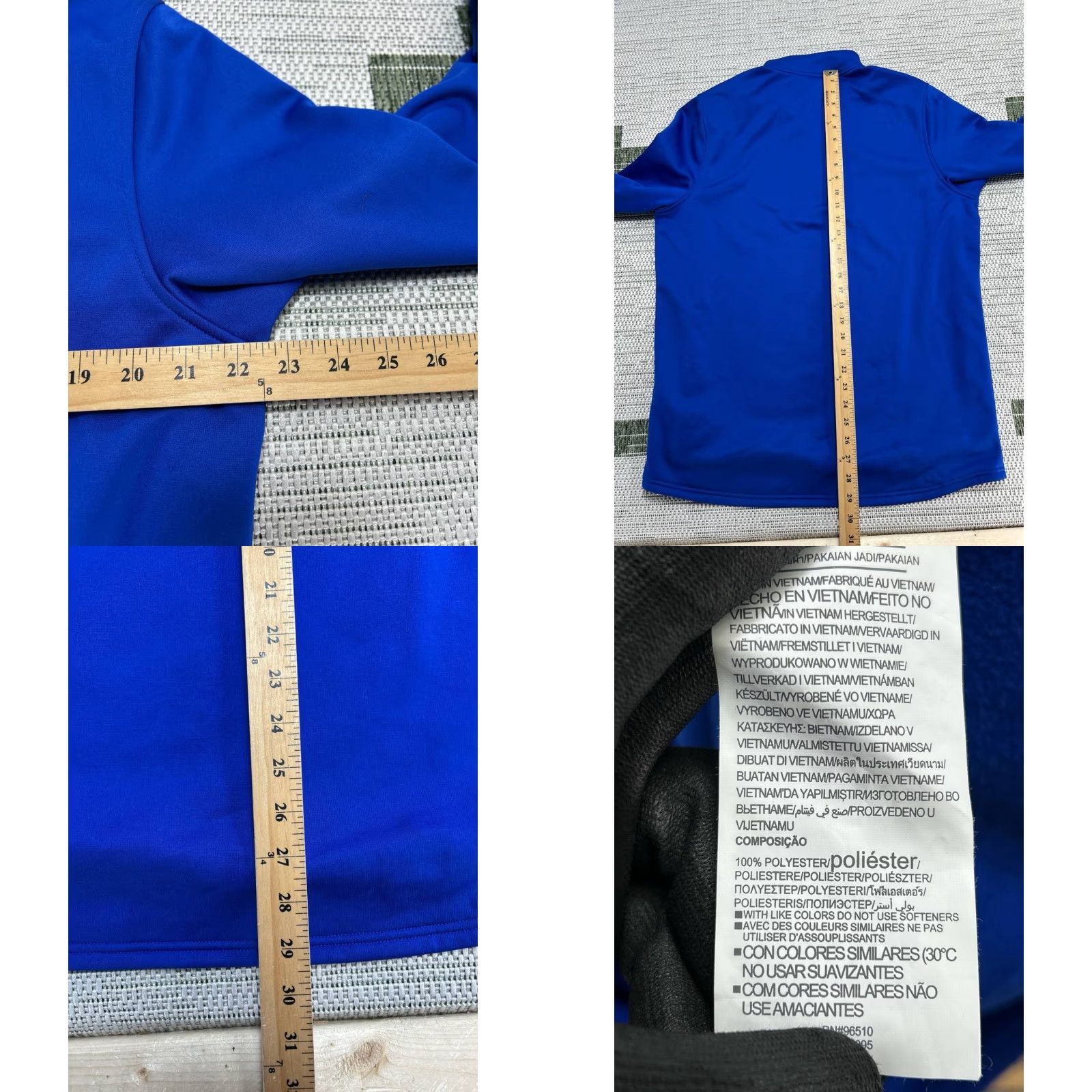 Under Armour Under Armour Sweatshirt Mens Large Blue Fleece Coldgear Loose Fit Quarter Zip Size US L / EU 52-54 / 3 - 8 Thumbnail